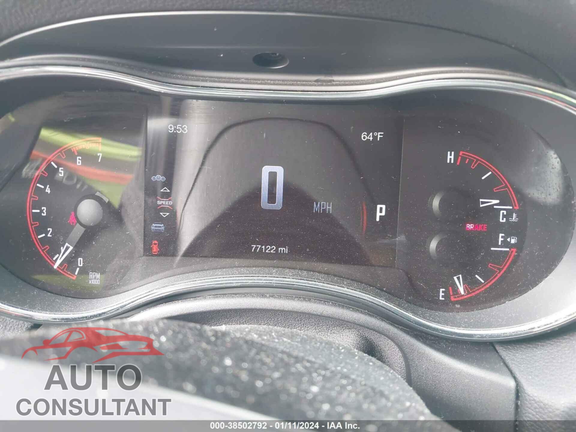 DODGE DURANGO 2017 - 1C4SDHCT6HC833569
