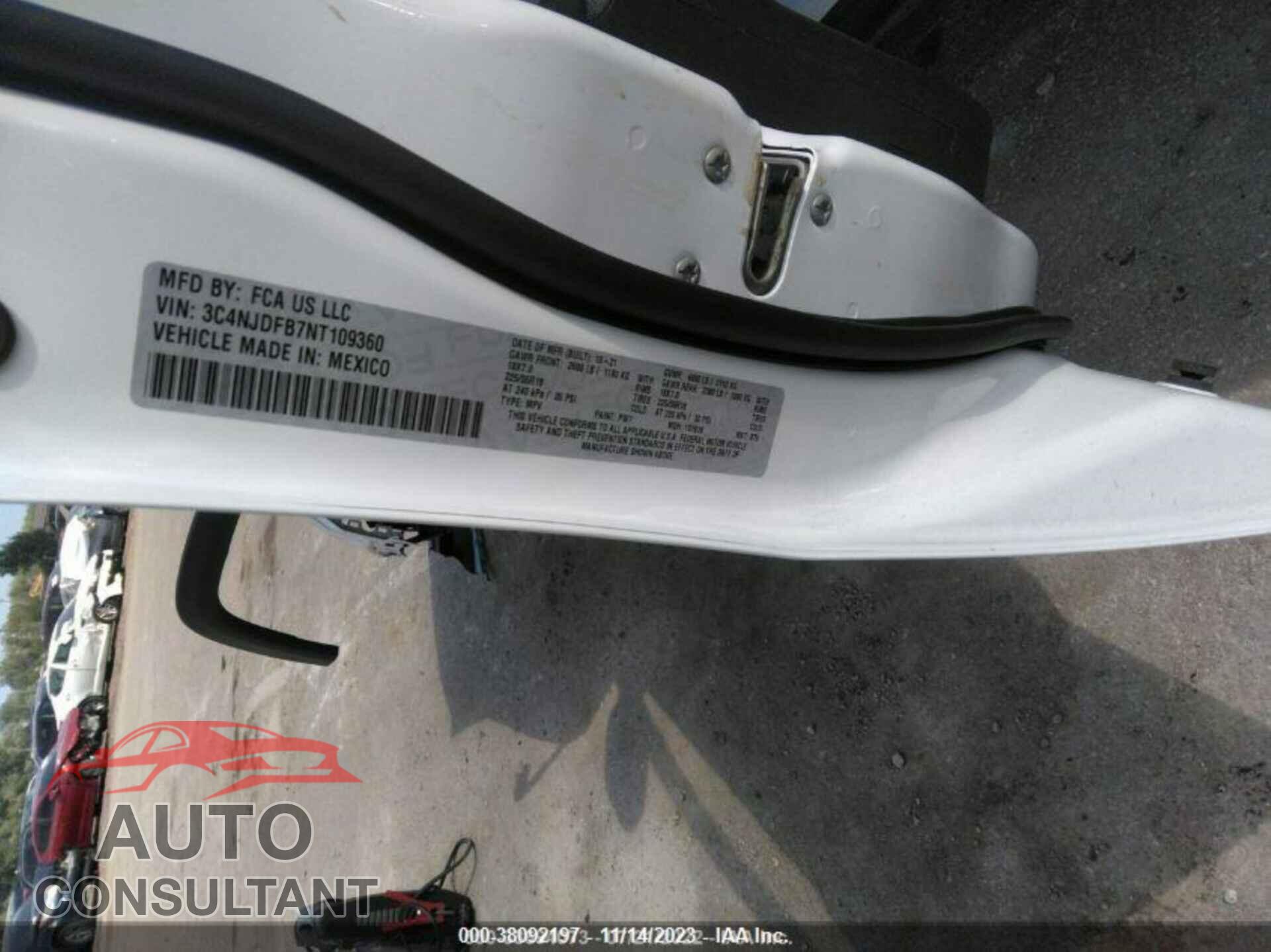 JEEP COMPASS 2022 - 3C4NJDFB7NT109360