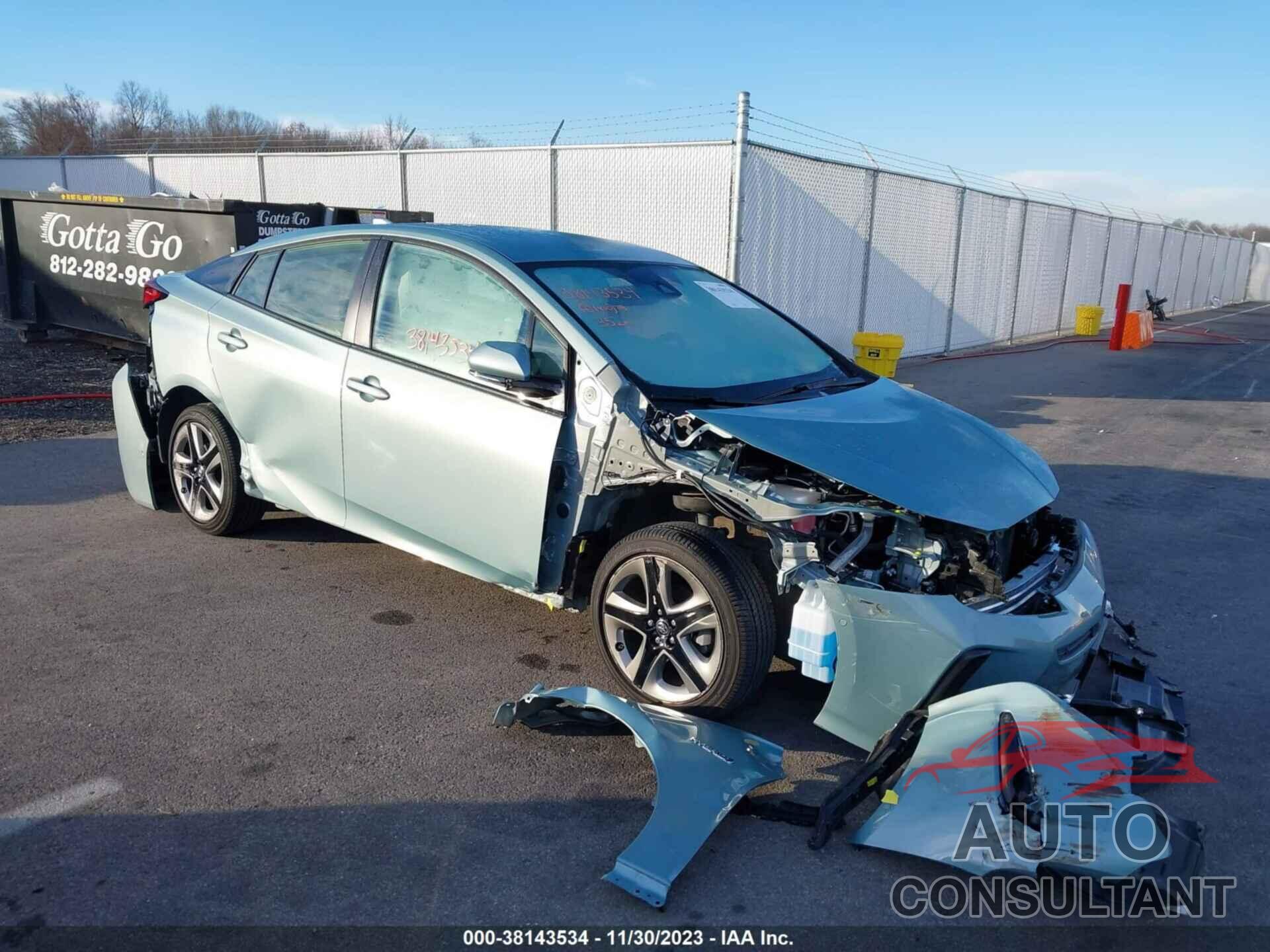 TOYOTA PRIUS 2020 - JTDKARFU2L3104447