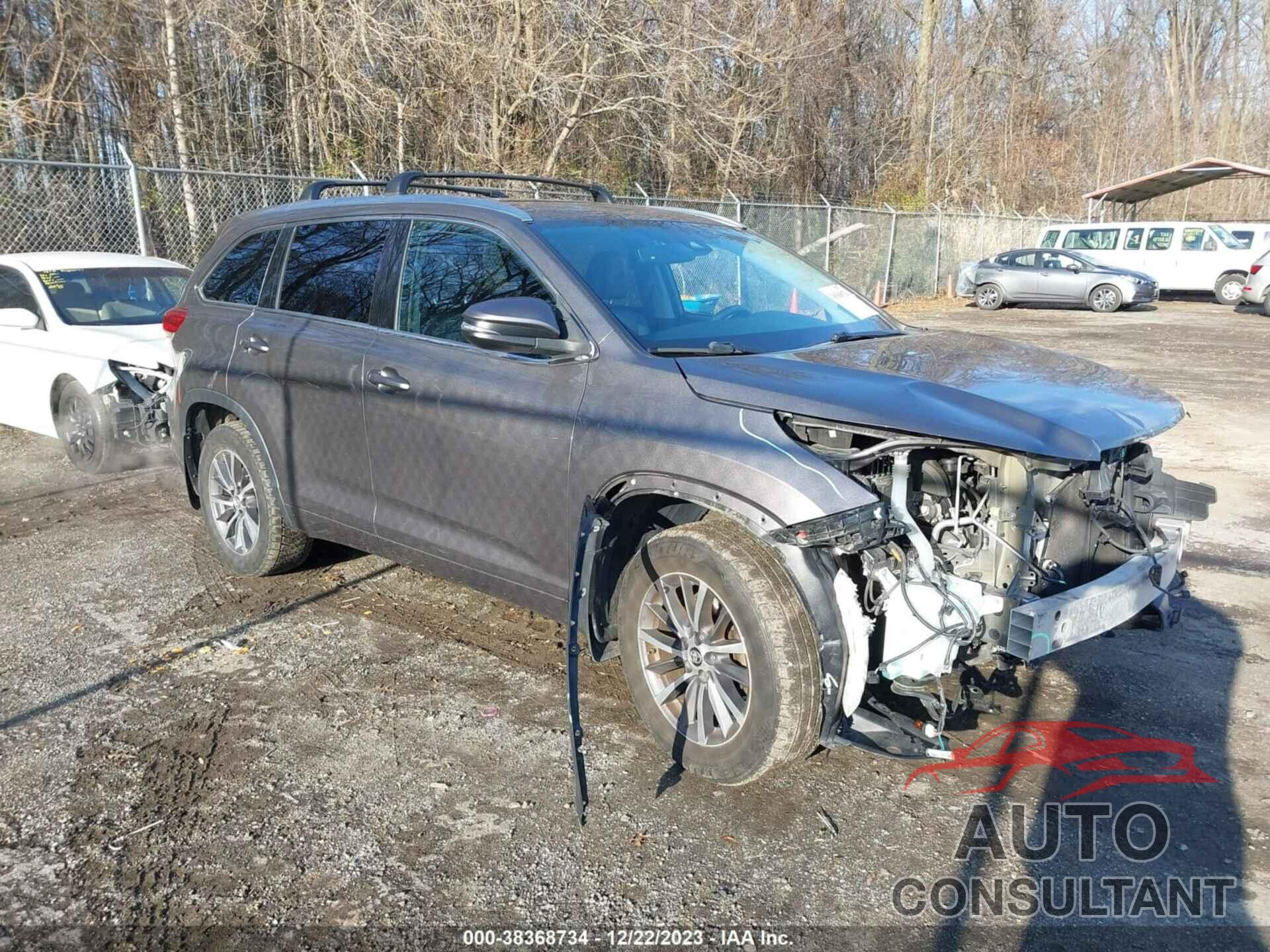 TOYOTA HIGHLANDER 2017 - 5TDJZRFH3HS404902