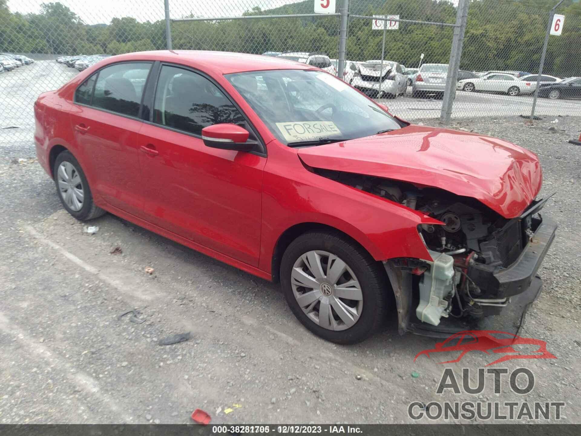 VOLKSWAGEN JETTA 2012 - 3VWDP7AJ7CM112063