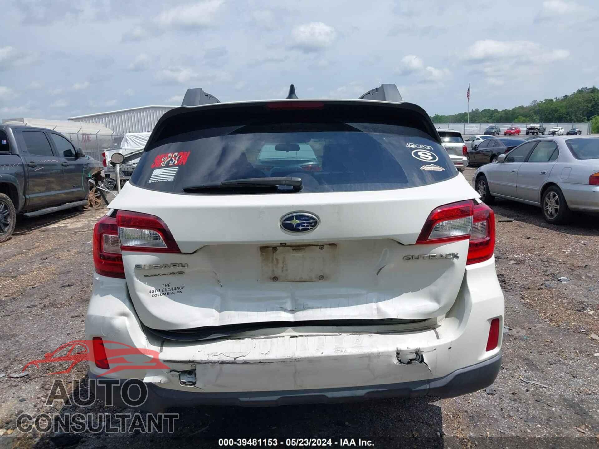 SUBARU OUTBACK 2016 - 4S4BSBFC2G3242860