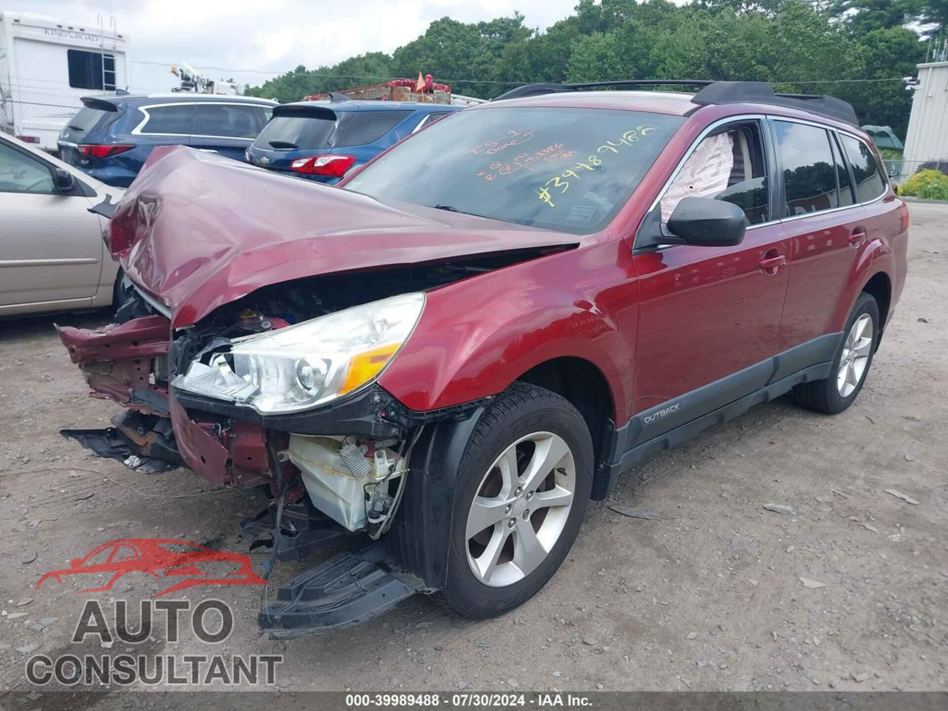 SUBARU OUTBACK 2014 - 4S4BRBAC7E3306889