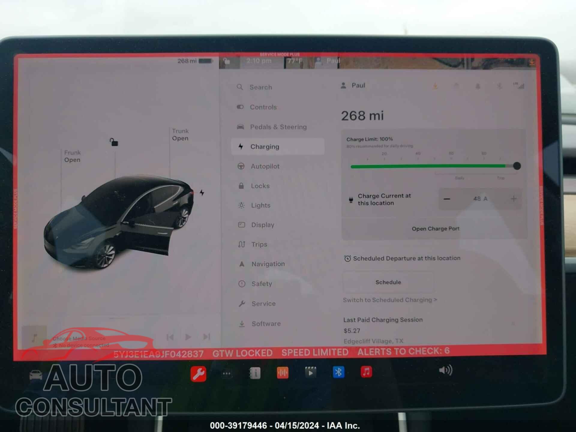 TESLA MODEL 3 2018 - 5YJ3E1EA9JF042837