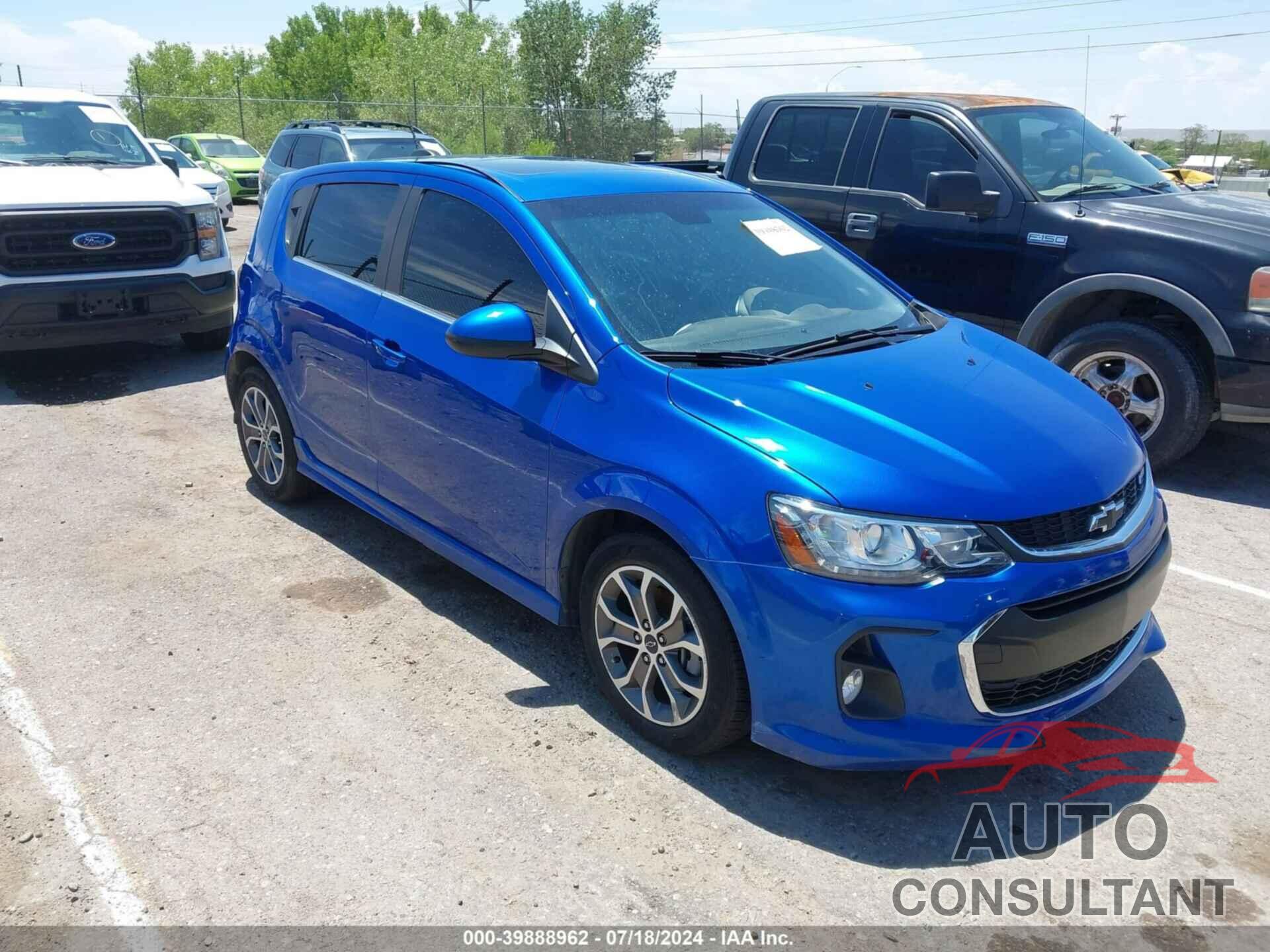 CHEVROLET SONIC 2019 - 1G1JD6SB5K4116017