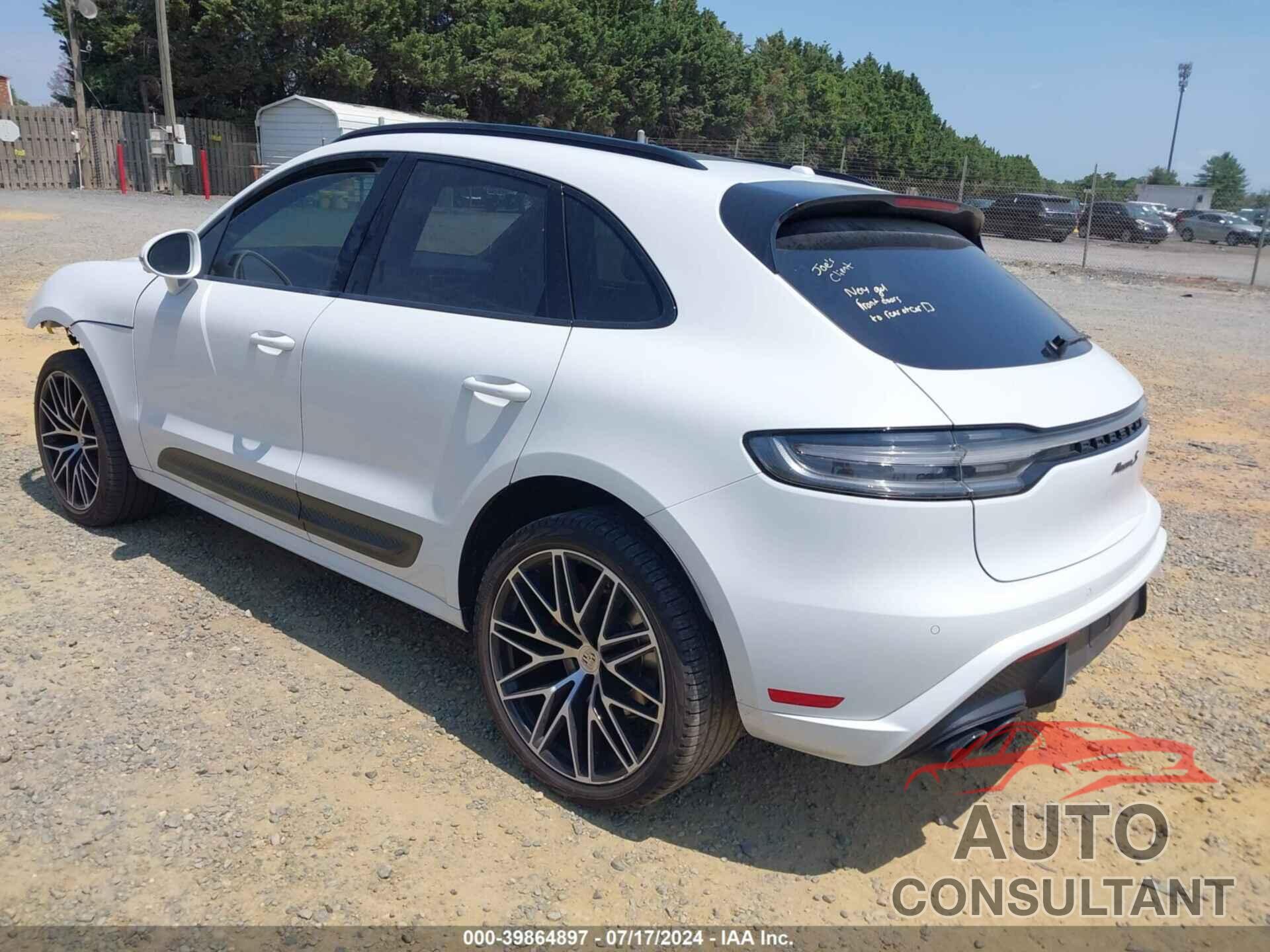 PORSCHE MACAN 2022 - WP1AG2A50NLB25140