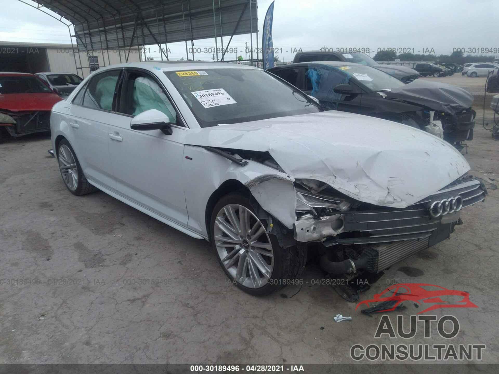 AUDI A4 2017 - WAULNAF48HN022824