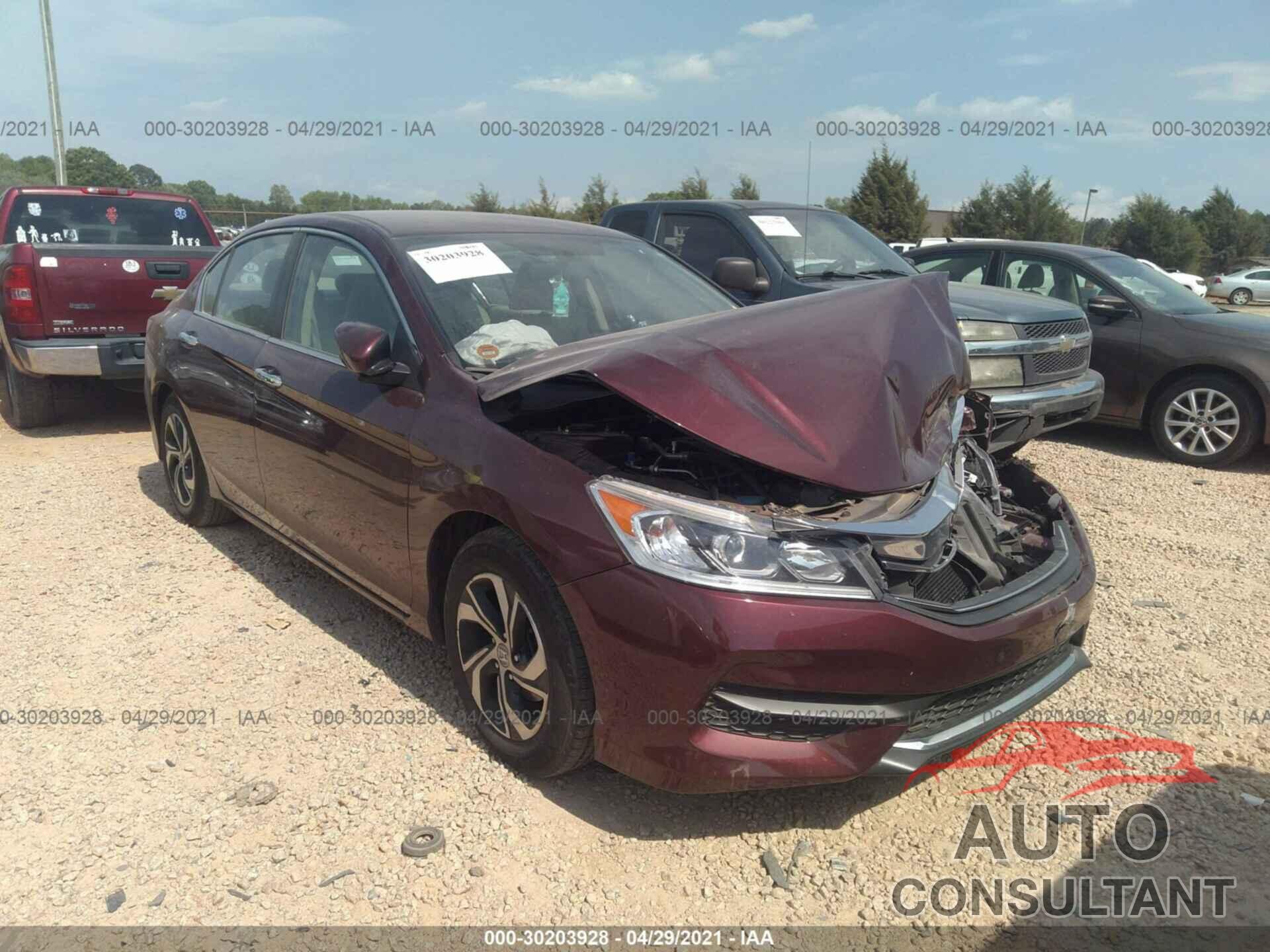 HONDA ACCORD SEDAN 2016 - 1HGCR2F39GA122913