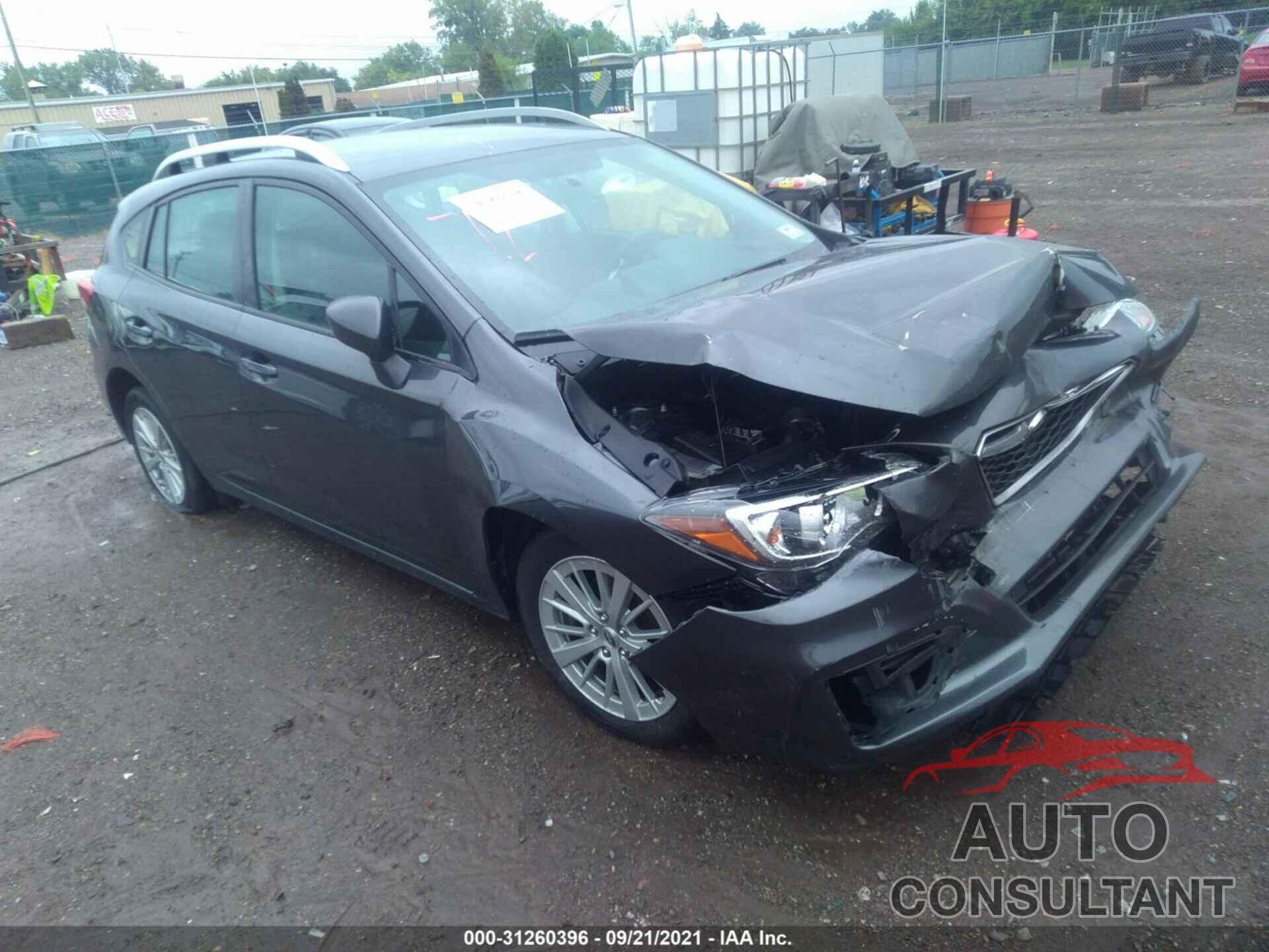 SUBARU IMPREZA 2018 - 4S3GTAB66J3700344