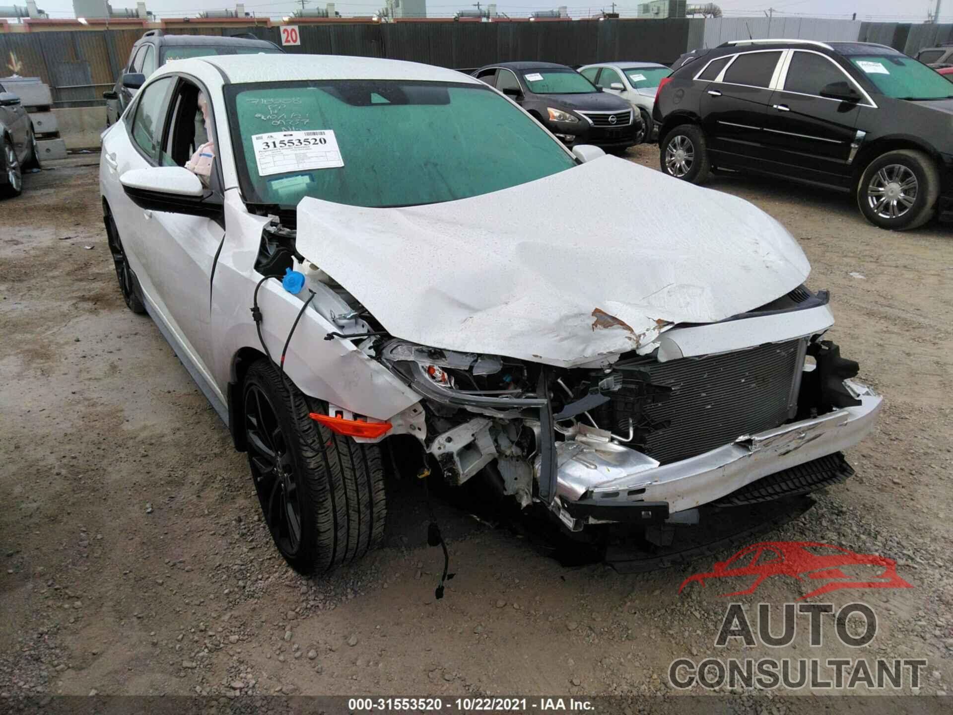 HONDA CIVIC HATCHBACK 2021 - SHHFK7H43MU402797