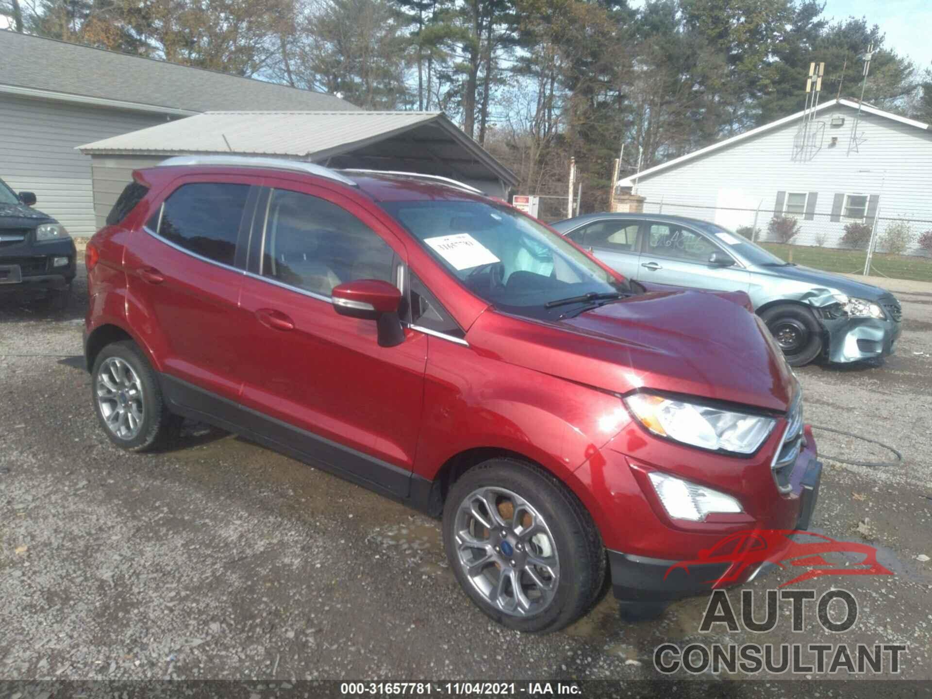 FORD ECOSPORT 2019 - MAJ3S2KE8KC254381