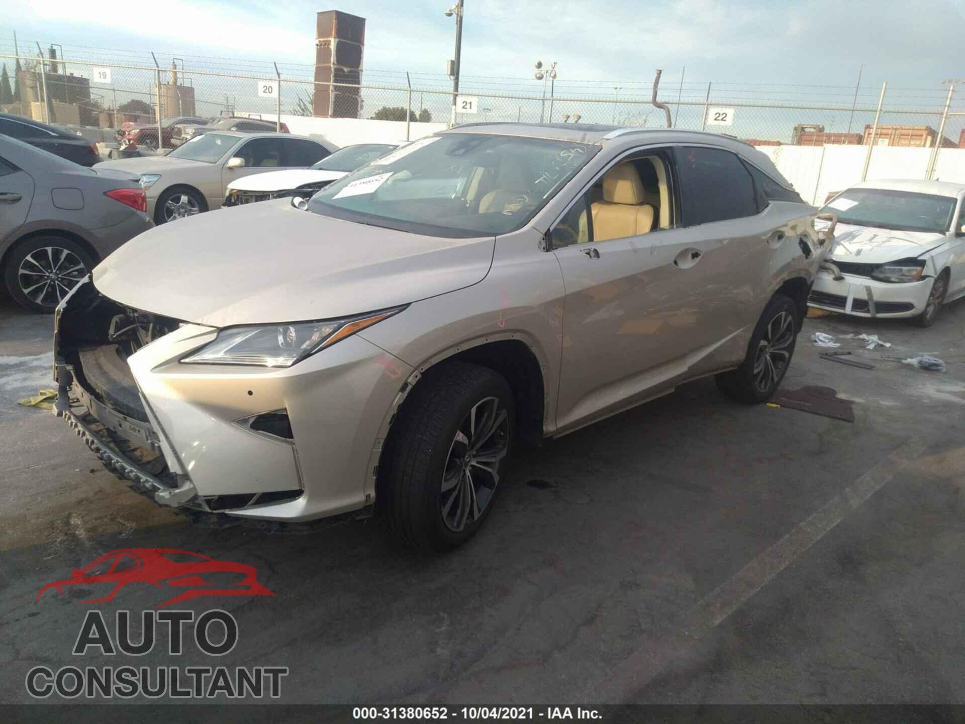 LEXUS RX 2017 - 2T2ZZMCA8HC051817