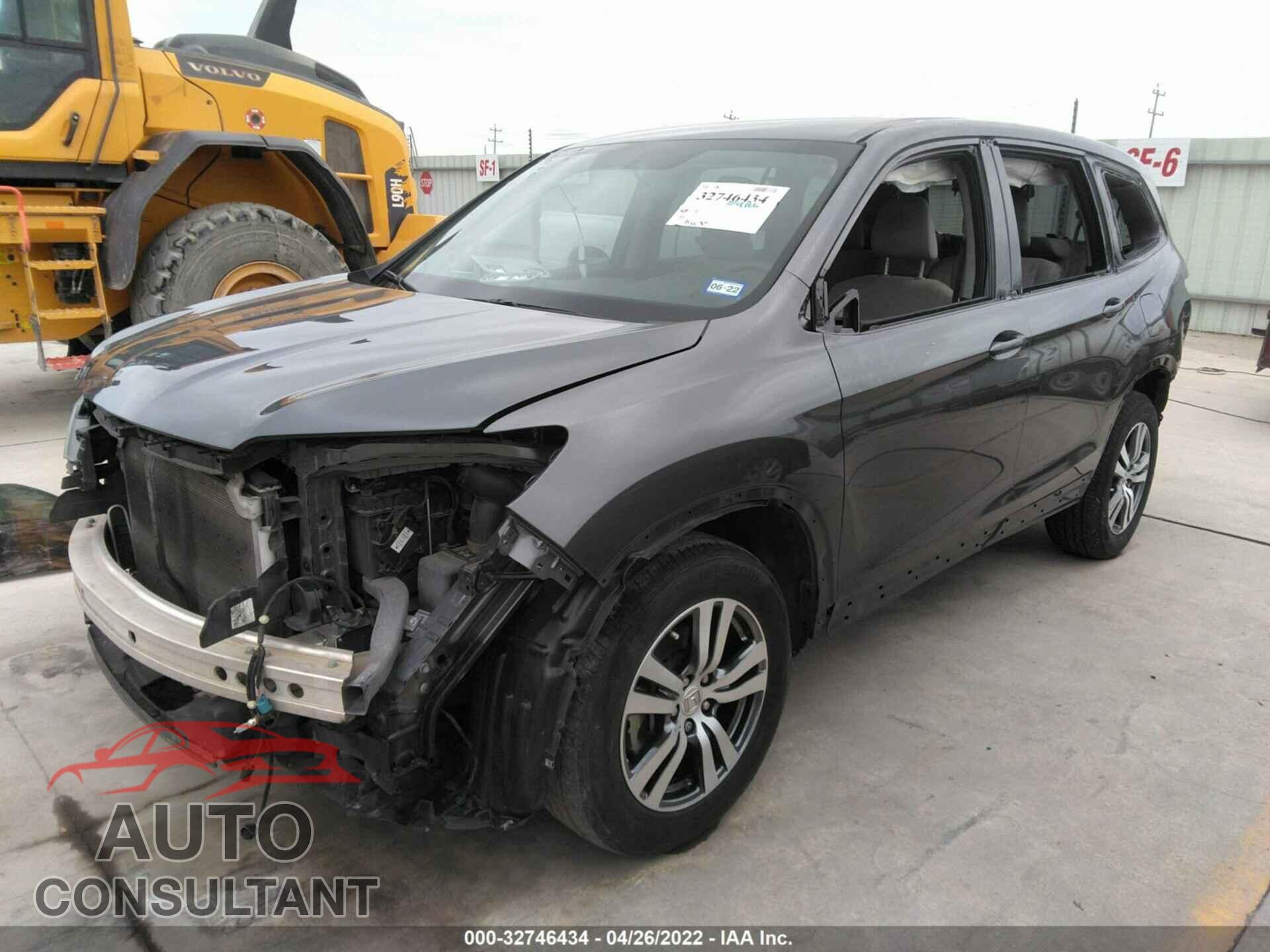 HONDA PILOT 2016 - 5FNYF6H33GB018684