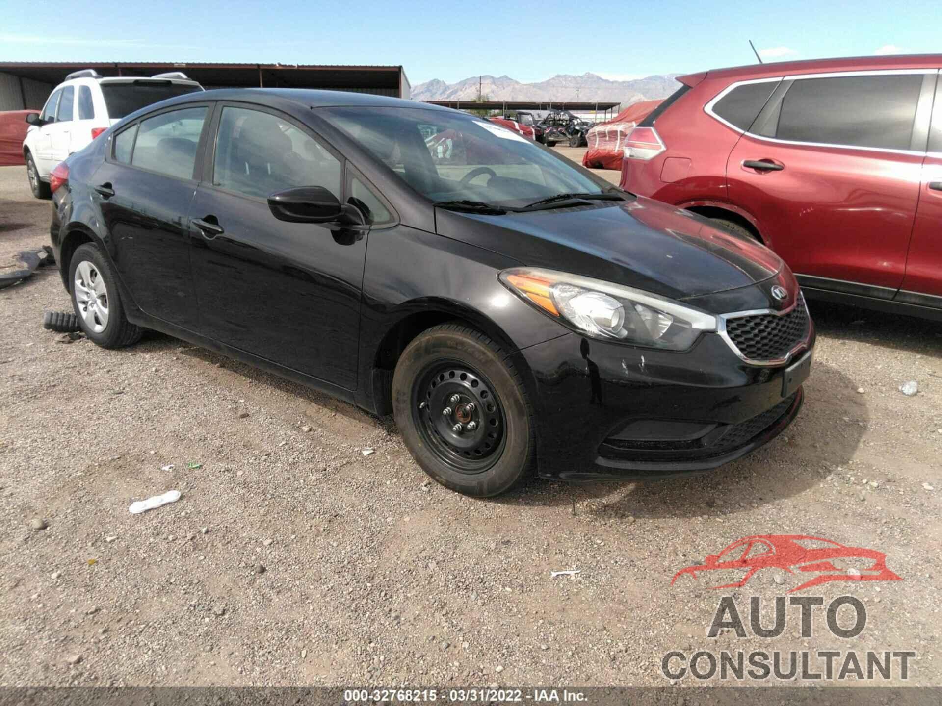 KIA FORTE 2016 - KNAFK4A60G5590404