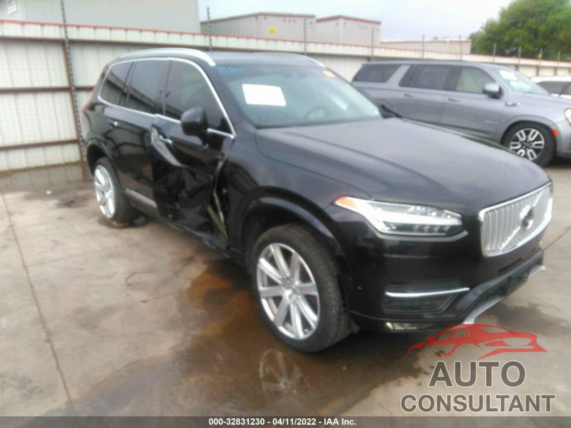 VOLVO XC90 2016 - YV4A22PL9G1021036