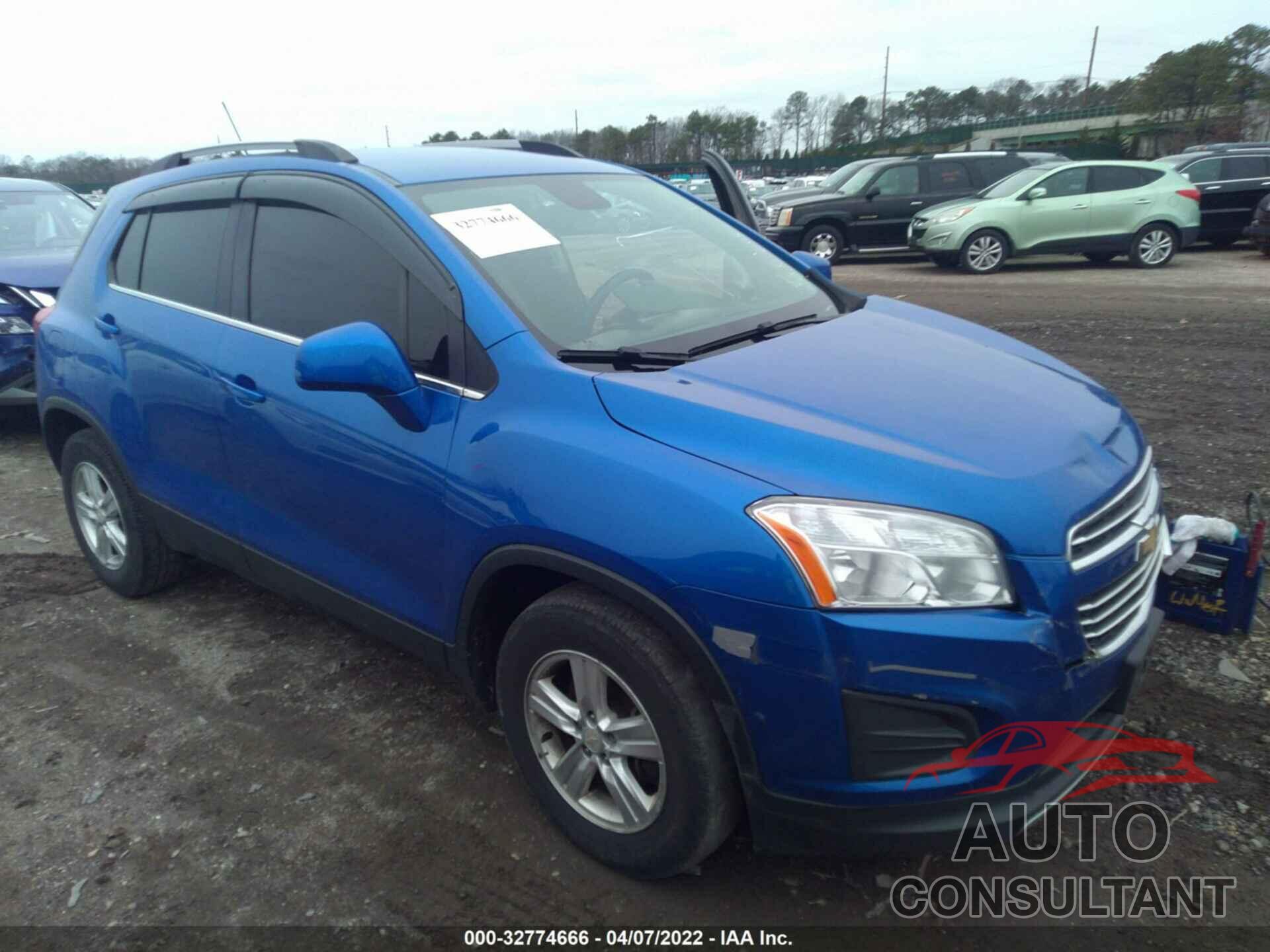 CHEVROLET TRAX 2016 - KL7CJLSB0GB761343