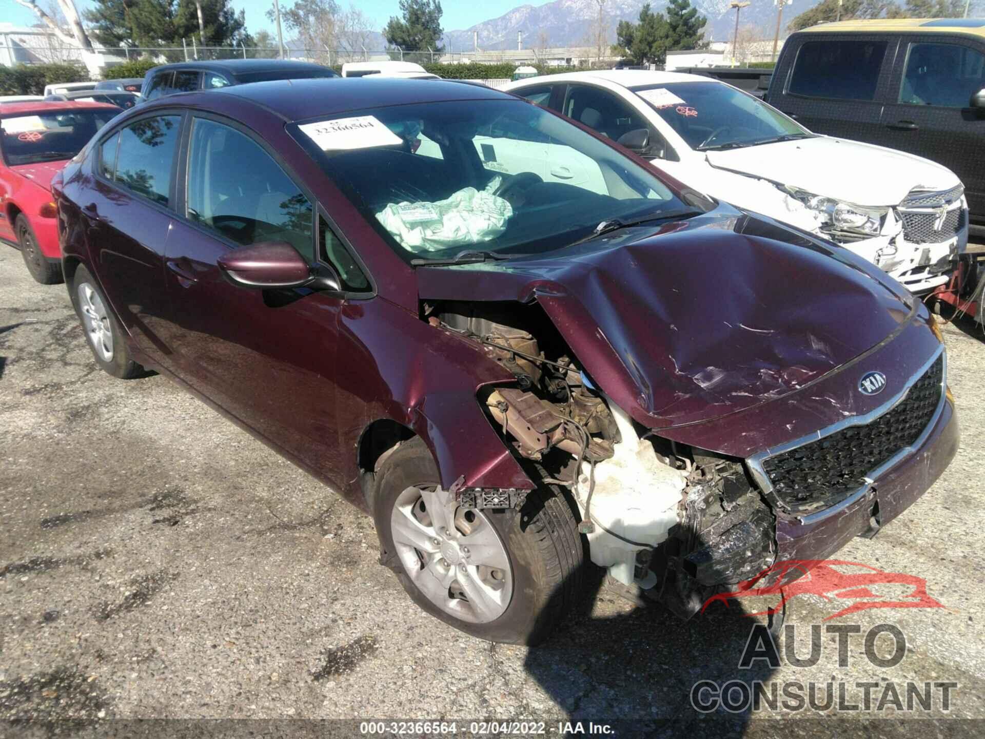 KIA FORTE 2017 - 3KPFK4A71HE094397