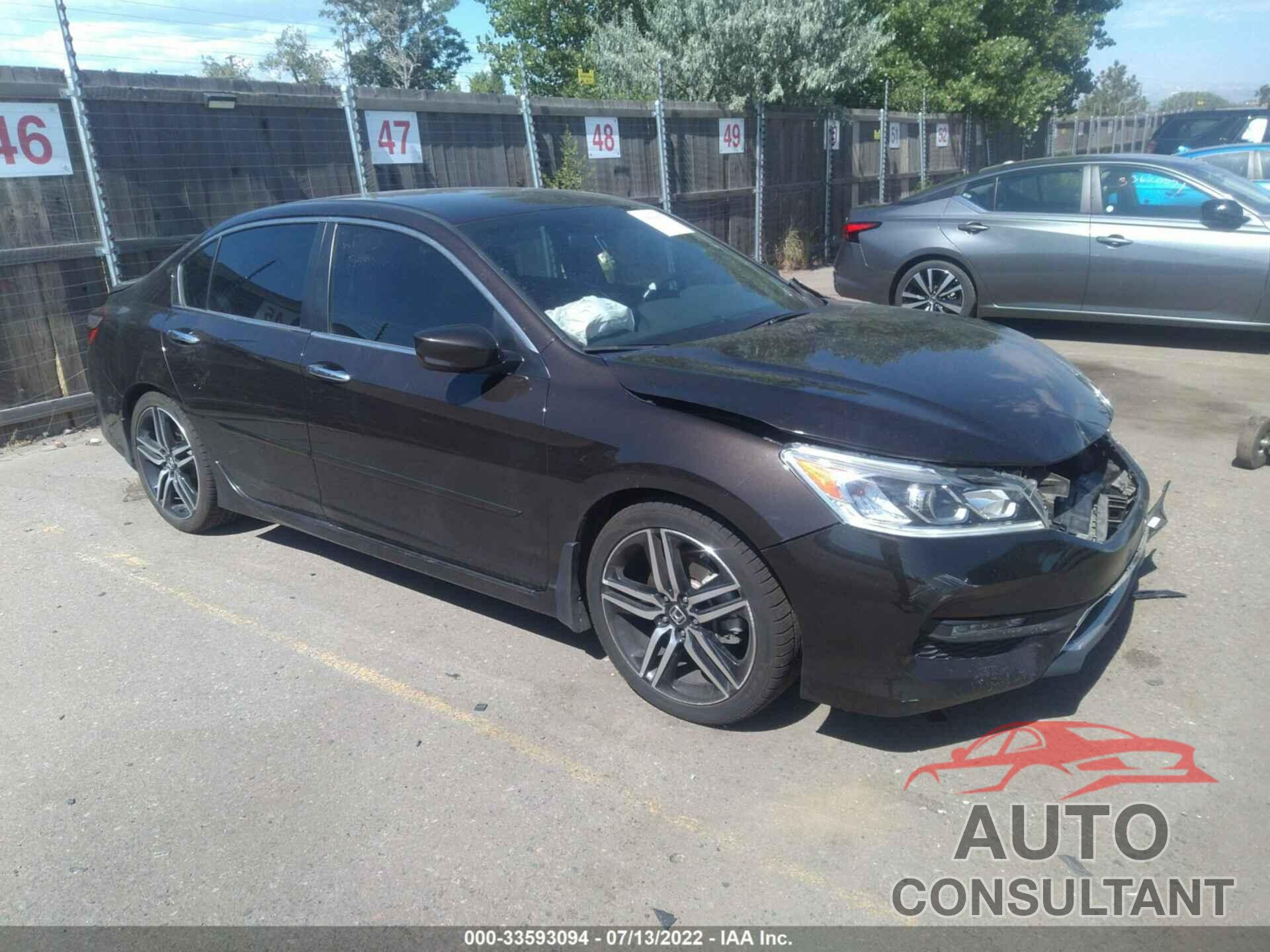 HONDA ACCORD SEDAN 2017 - 1HGCR2F53HA285270