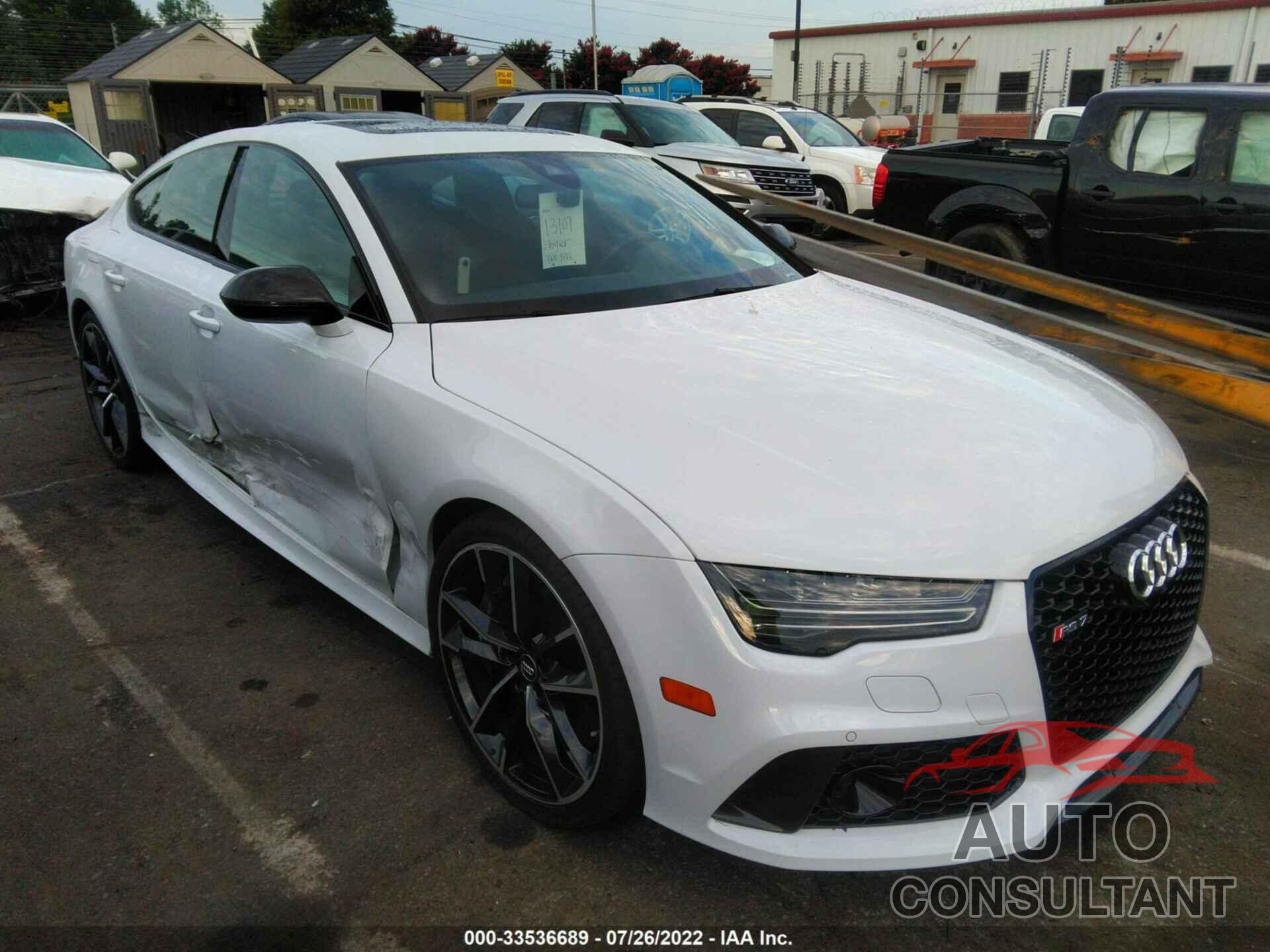 AUDI RS 7 2016 - WUAWRAFC5GN904627