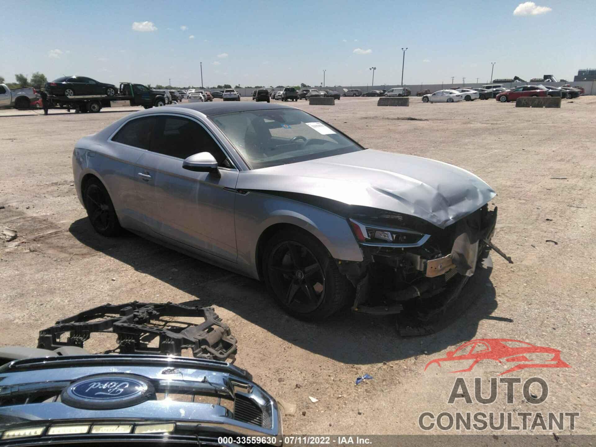 AUDI A5 COUPE 2018 - WAUTNAF56JA020446