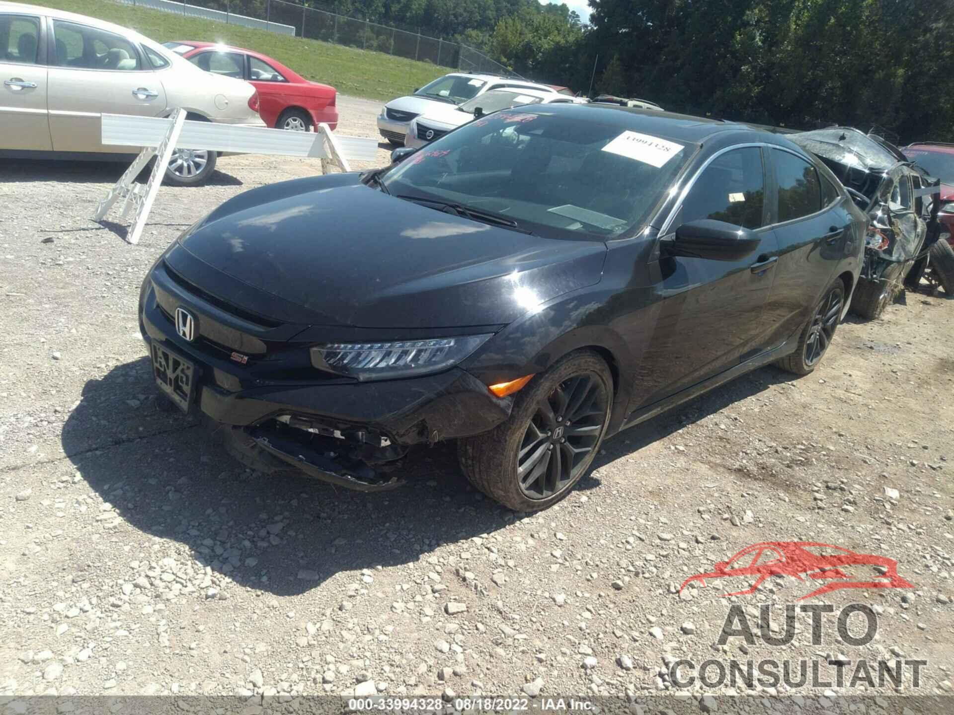 HONDA CIVIC SI SEDAN 2020 - 2HGFC1E57LH705634