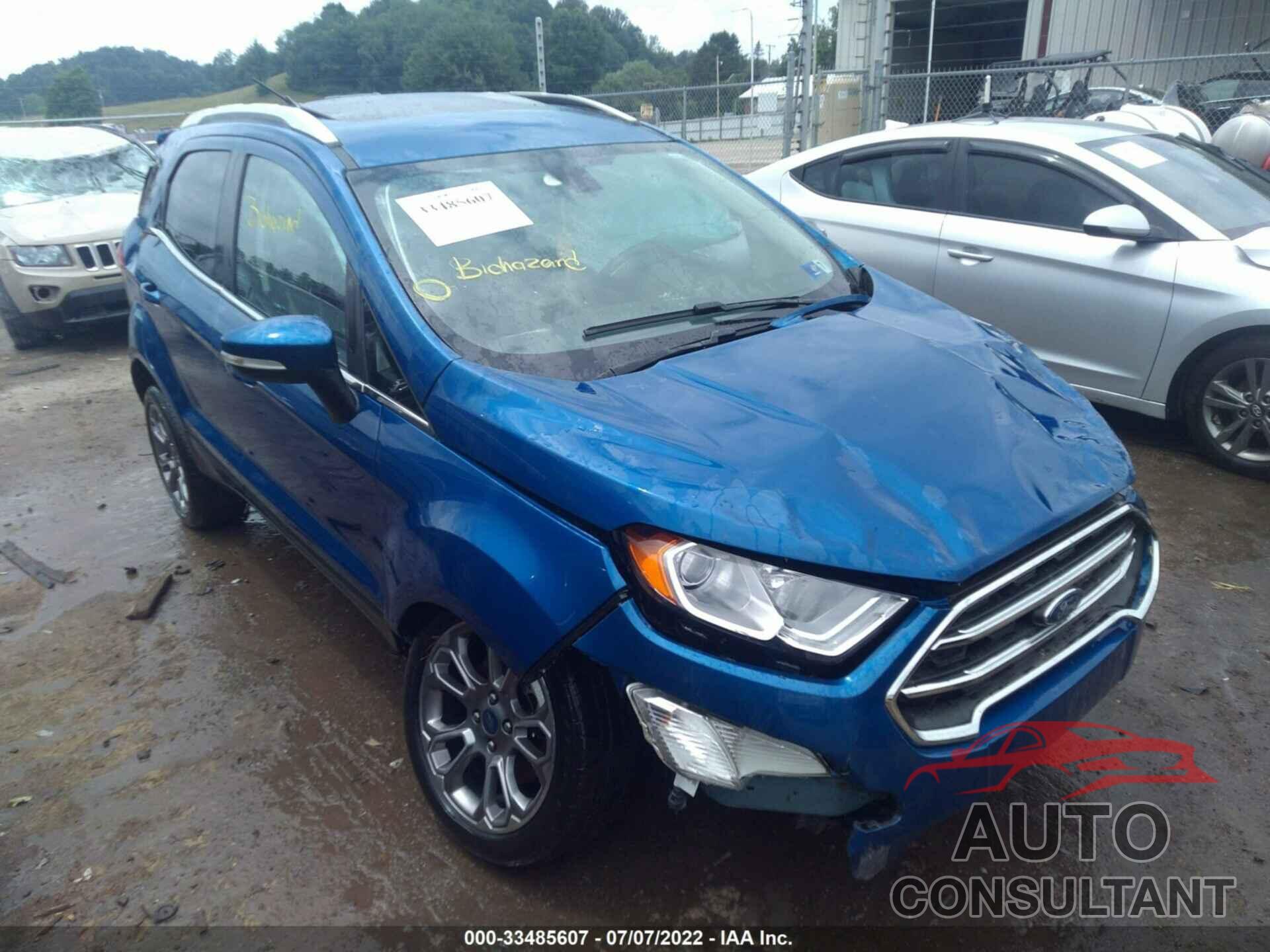 FORD ECOSPORT 2018 - MAJ6P1WL1JC181385