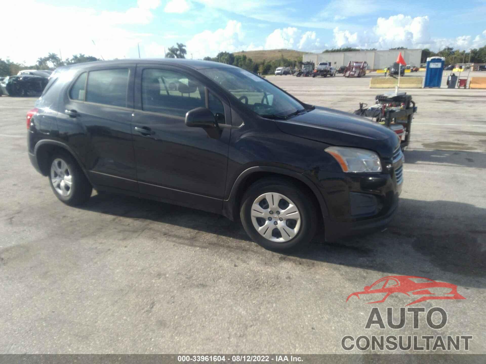 CHEVROLET TRAX 2016 - KL7CJKSB0GB568538