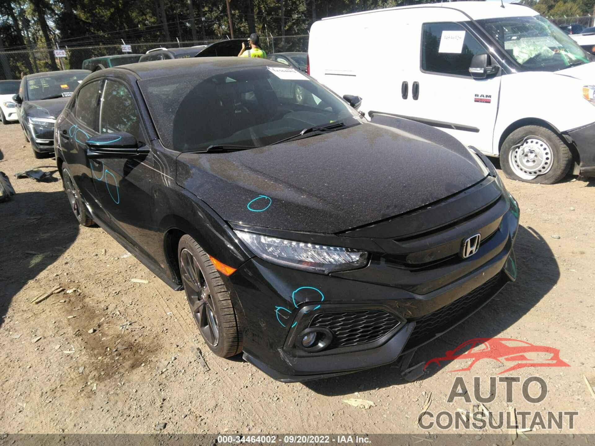 HONDA CIVIC HATCHBACK 2018 - SHHFK7H98JU427895