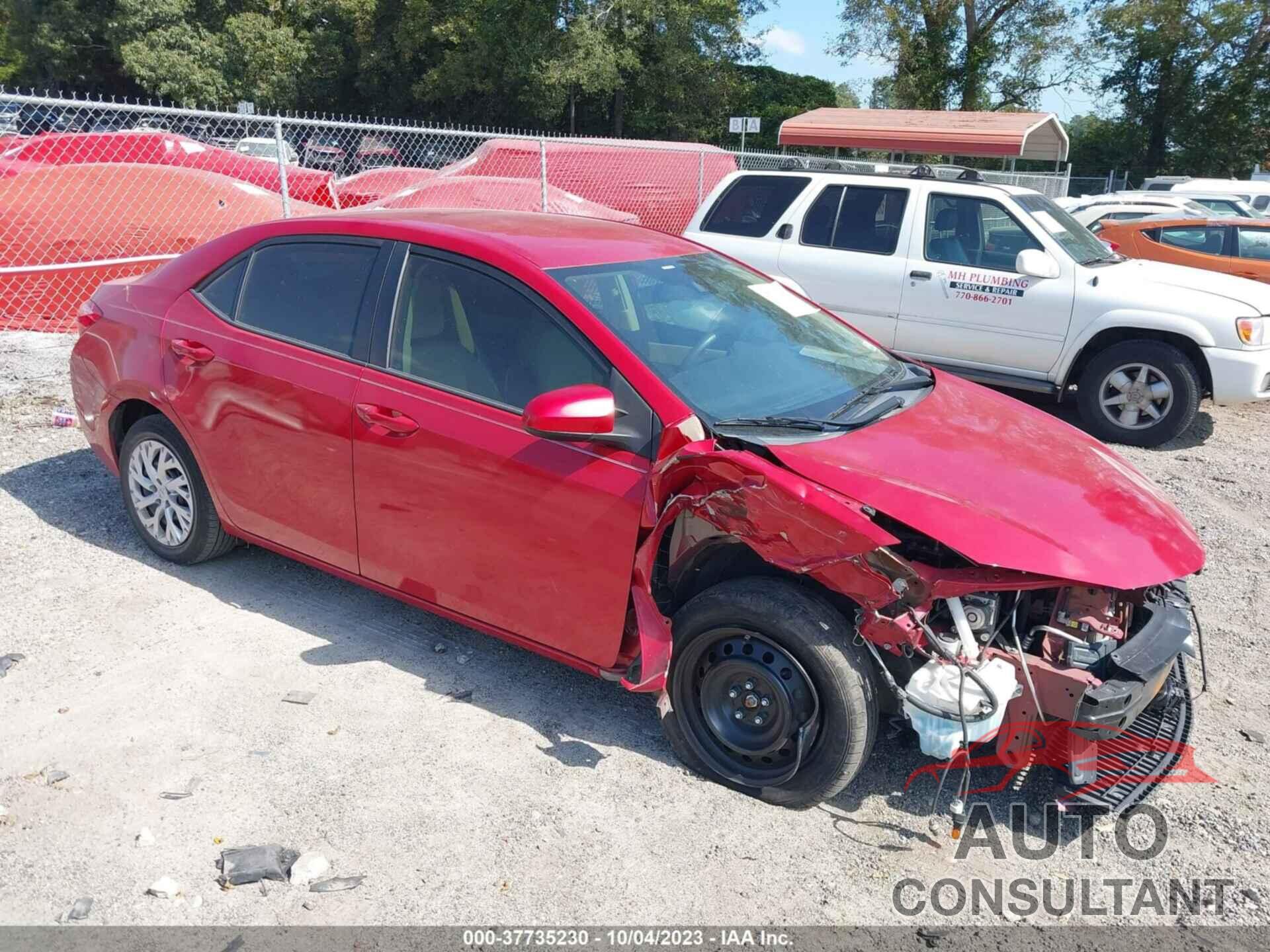 TOYOTA COROLLA 2019 - 5YFBURHEXKP944303