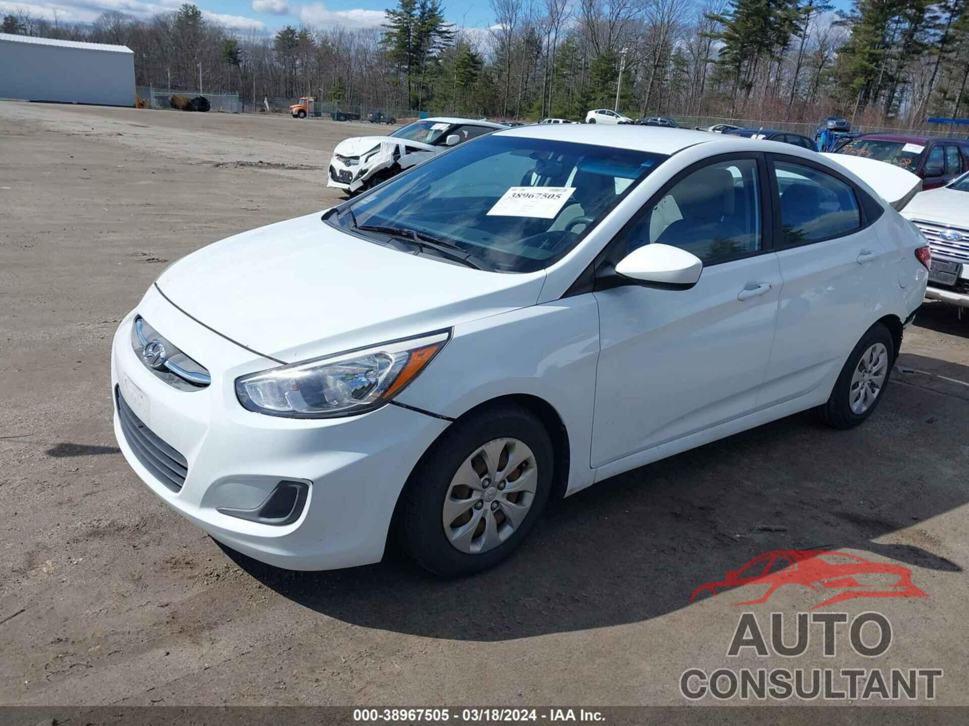 HYUNDAI ACCENT 2016 - KMHCT4AE7GU102853