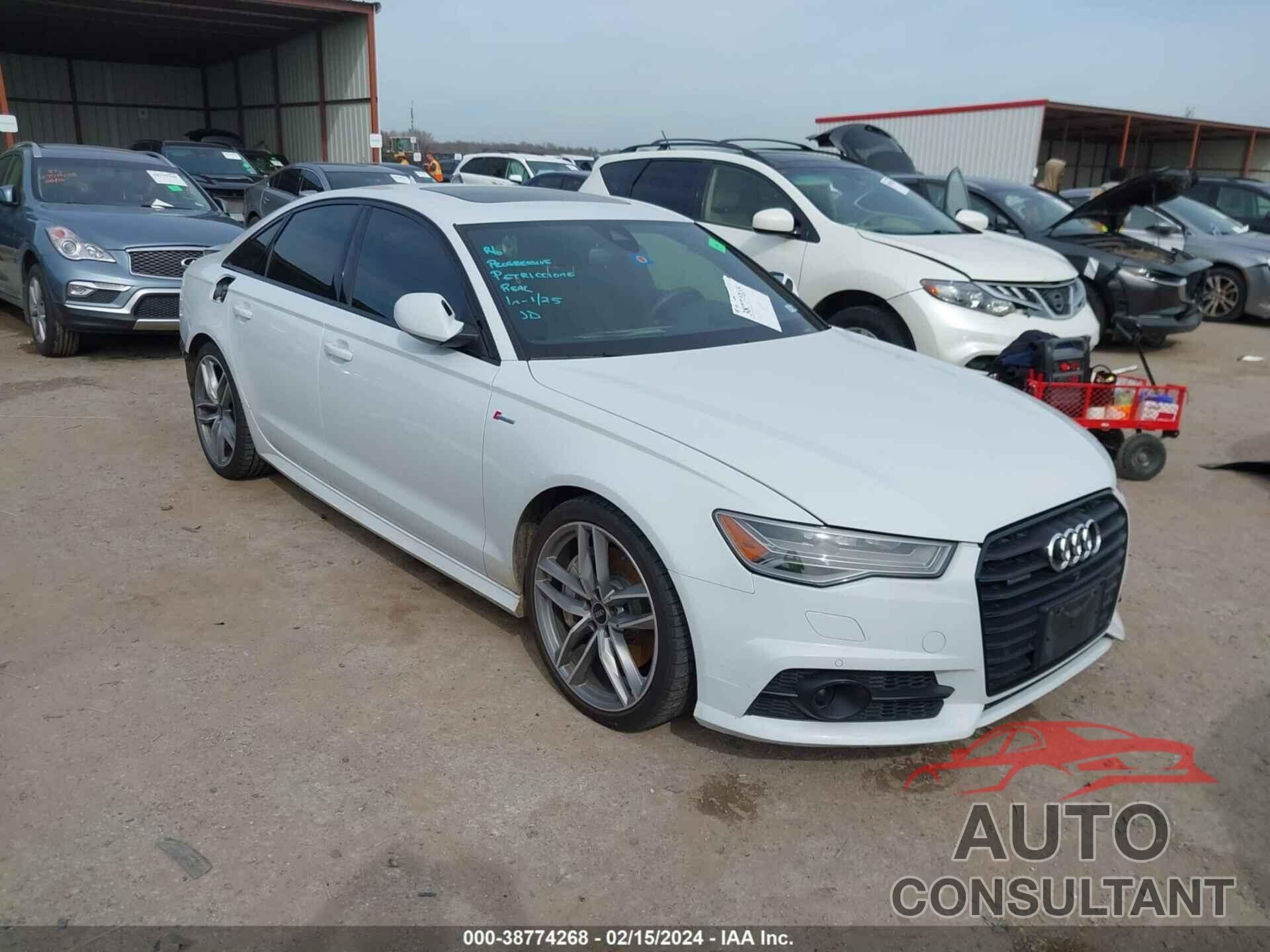 AUDI A6 2017 - WAUH2AFCXHN010454