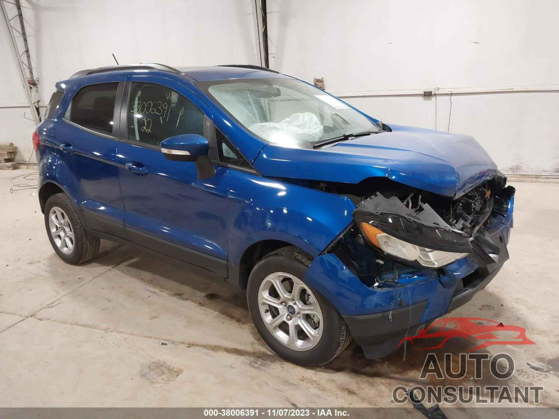 FORD ECOSPORT 2022 - MAJ6S3GL6NC458465