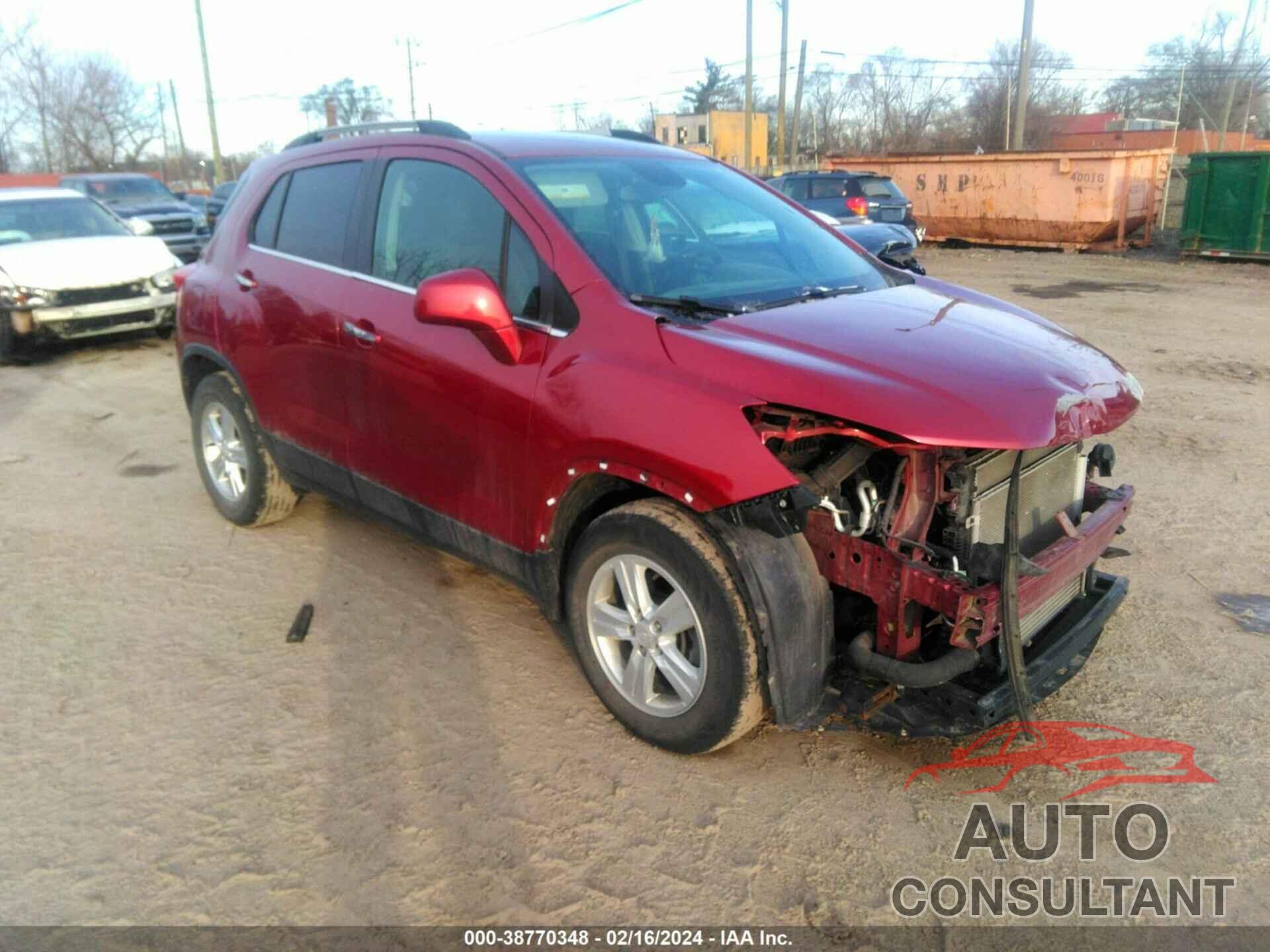 CHEVROLET TRAX 2018 - 3GNCJLSB3JL321777