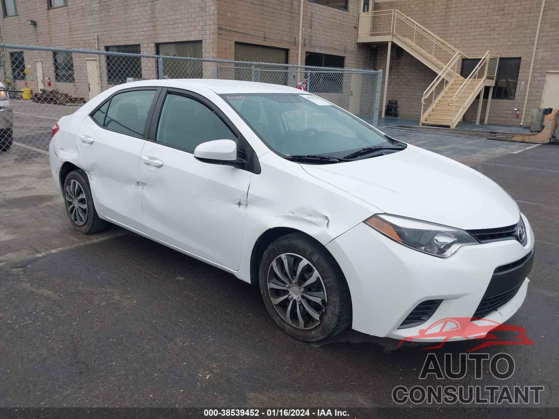 TOYOTA COROLLA 2016 - 2T1BURHE8GC526653