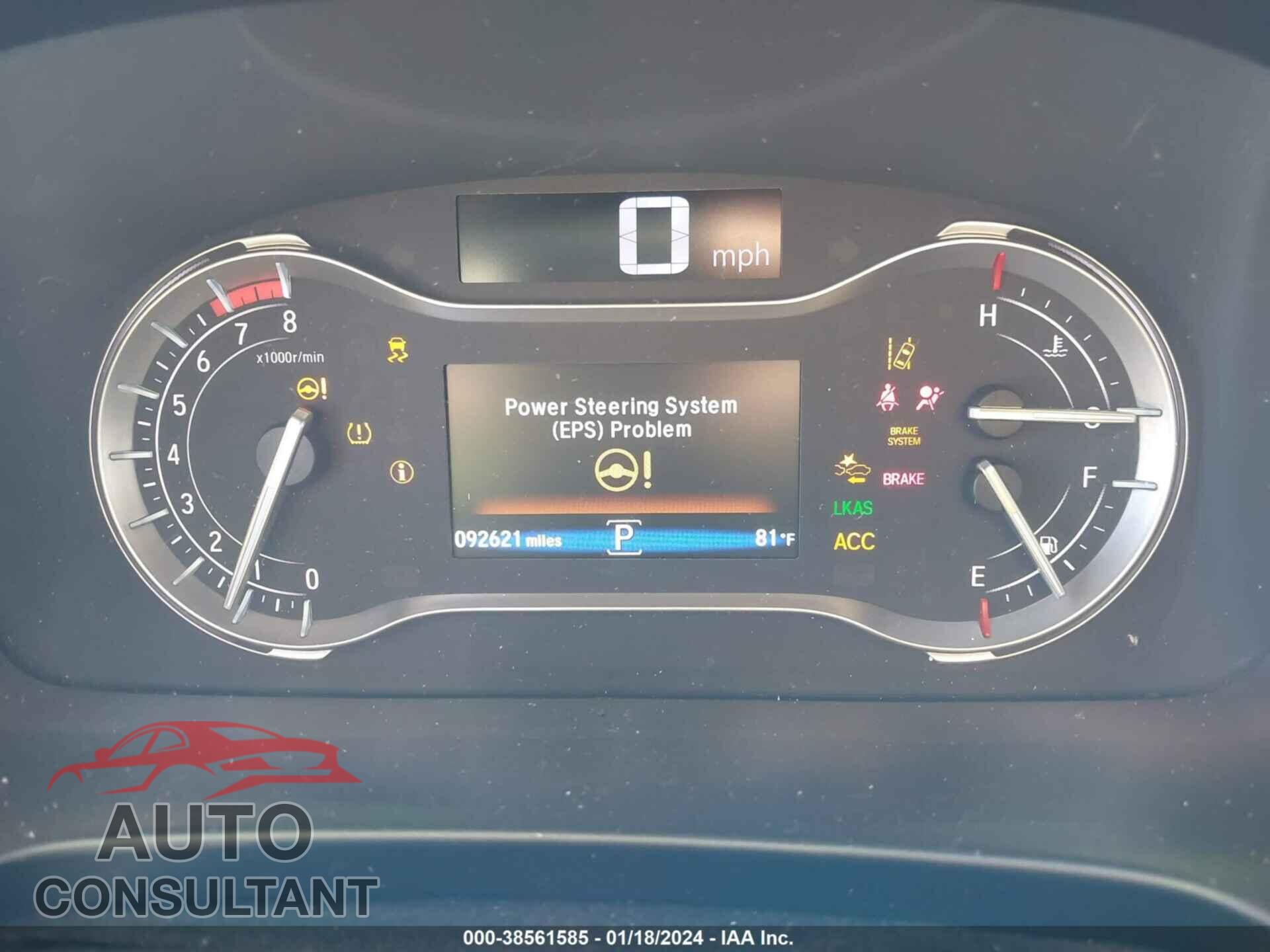 HONDA PILOT 2017 - 5FNYF6H99HB028660