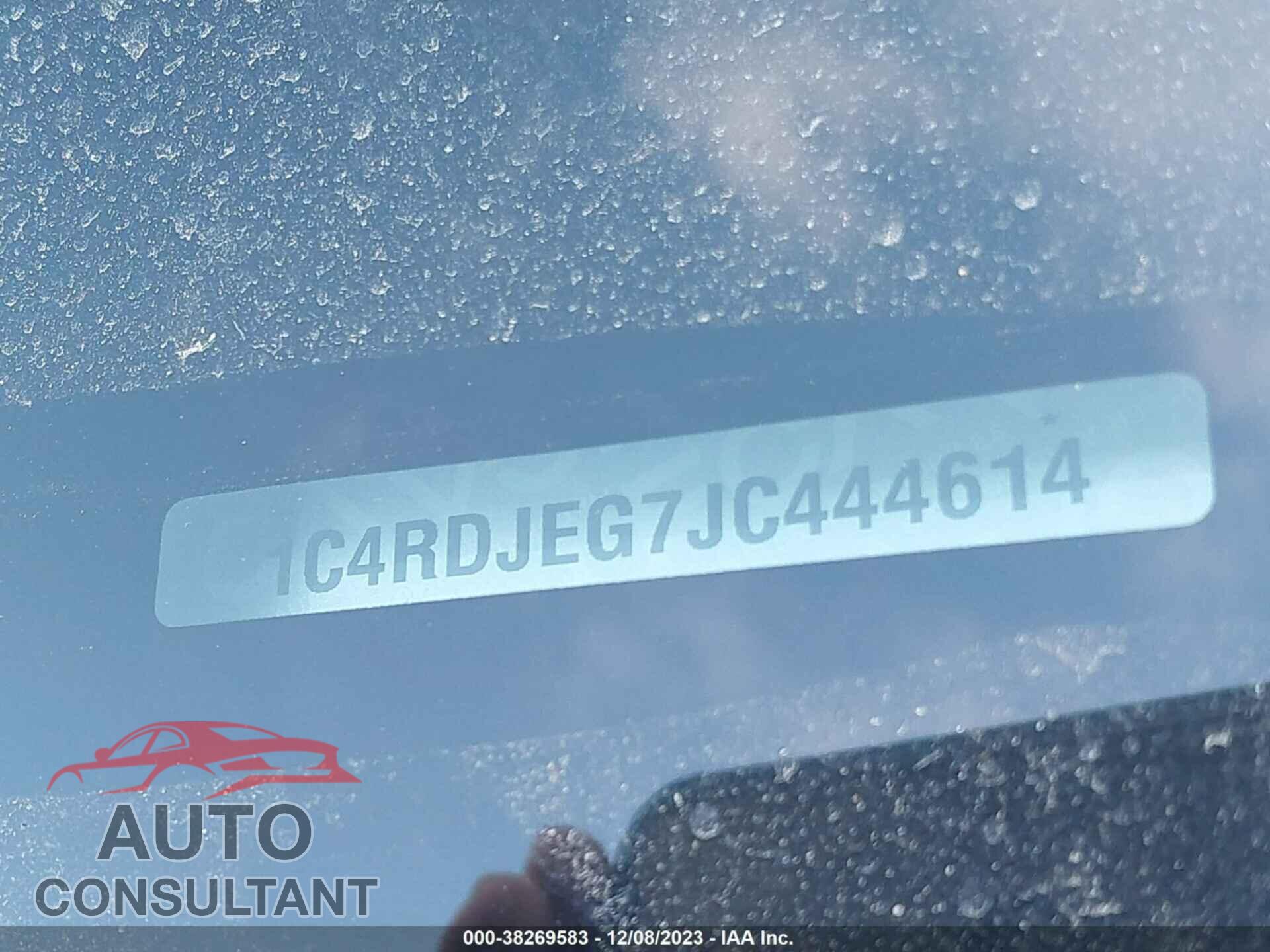 DODGE DURANGO 2018 - 1C4RDJEG7JC444614