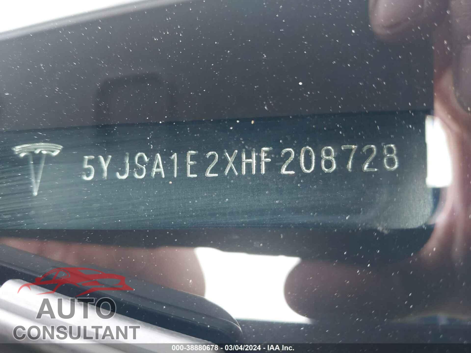 TESLA MODEL S 2017 - 5YJSA1E2XHF208728