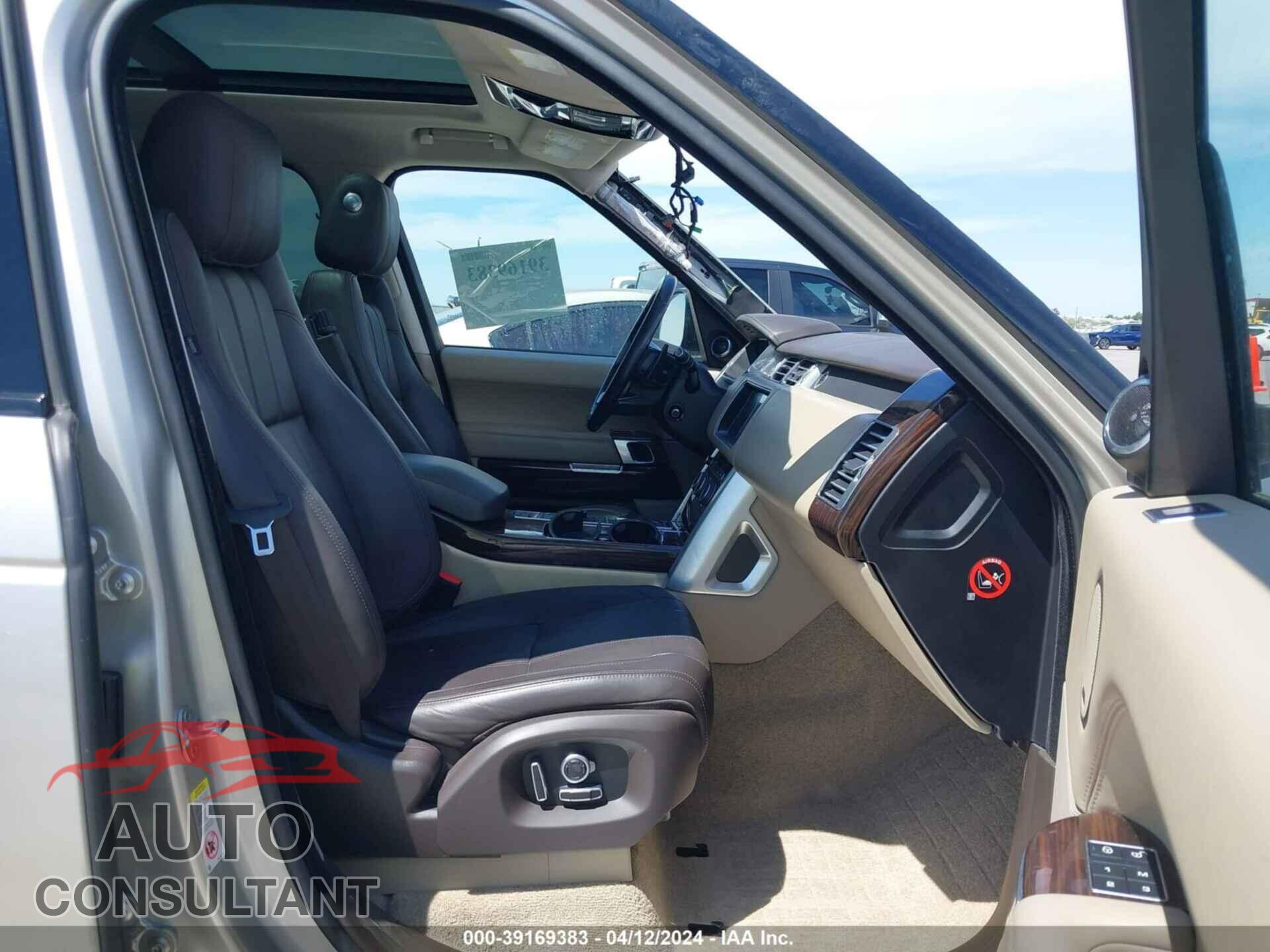 LAND ROVER RANGE ROVER 2017 - SALGS2FV9HA354802