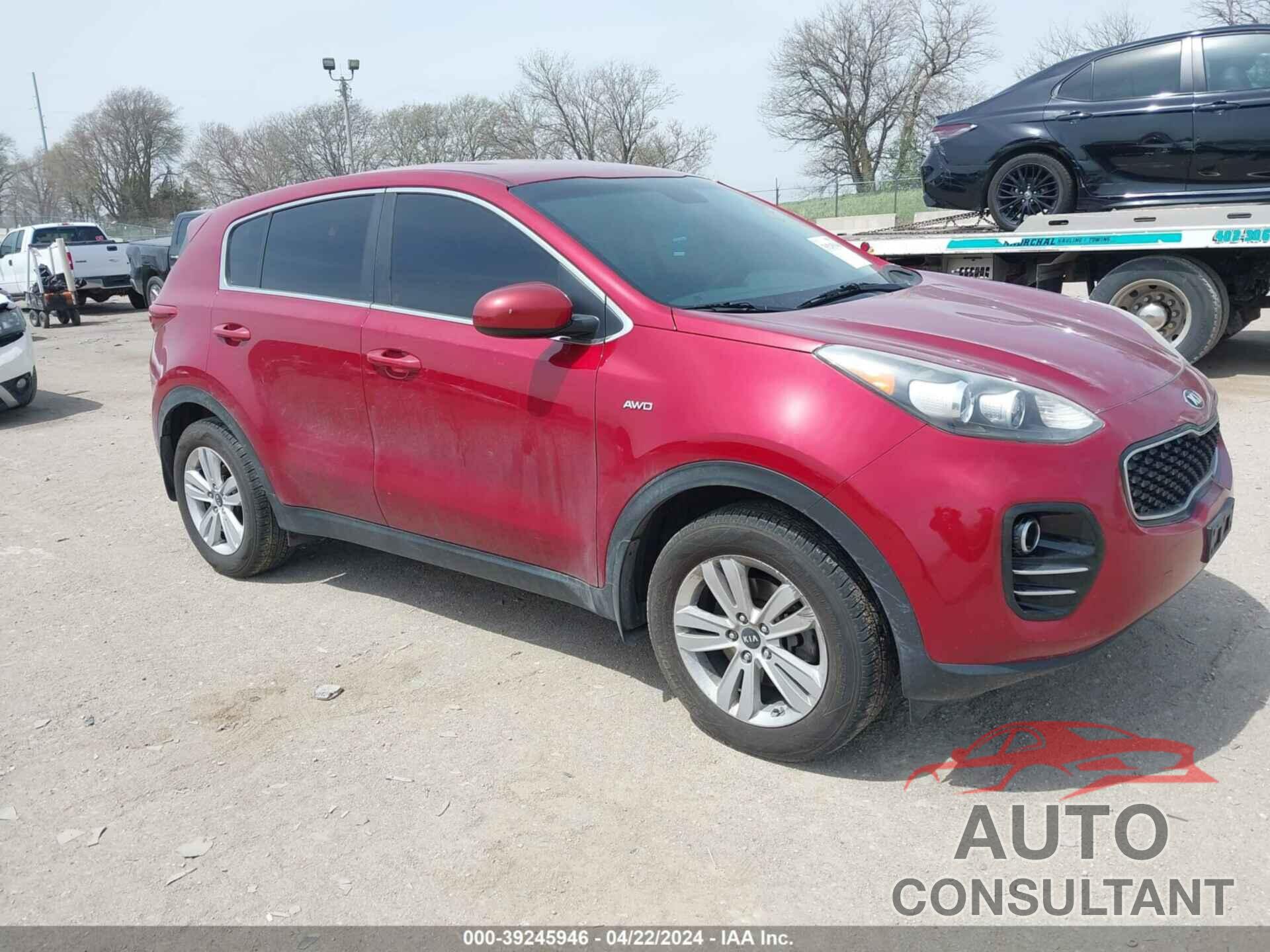 KIA SPORTAGE 2017 - KNDPMCAC1H7251609