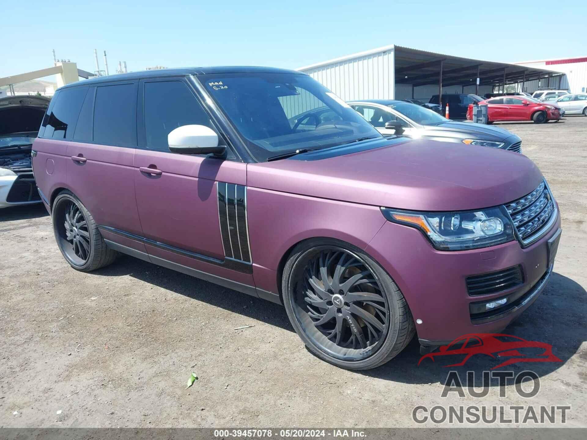 LAND ROVER RANGE ROVER 2016 - SALGS2VF4GA251943