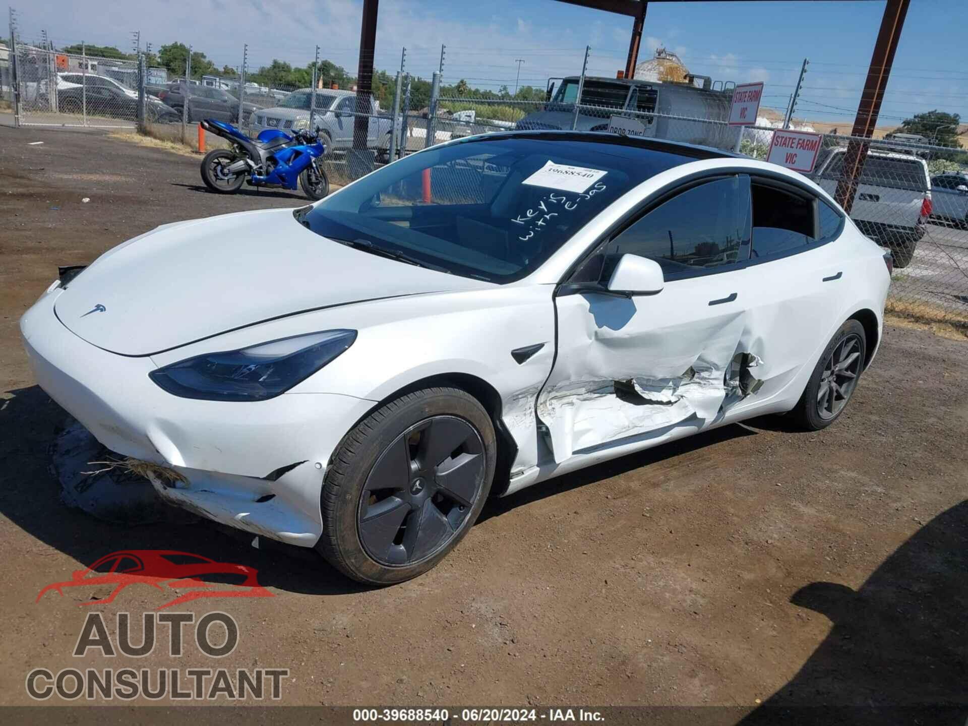 TESLA MODEL 3 2022 - 5YJ3E1EB3NF345949