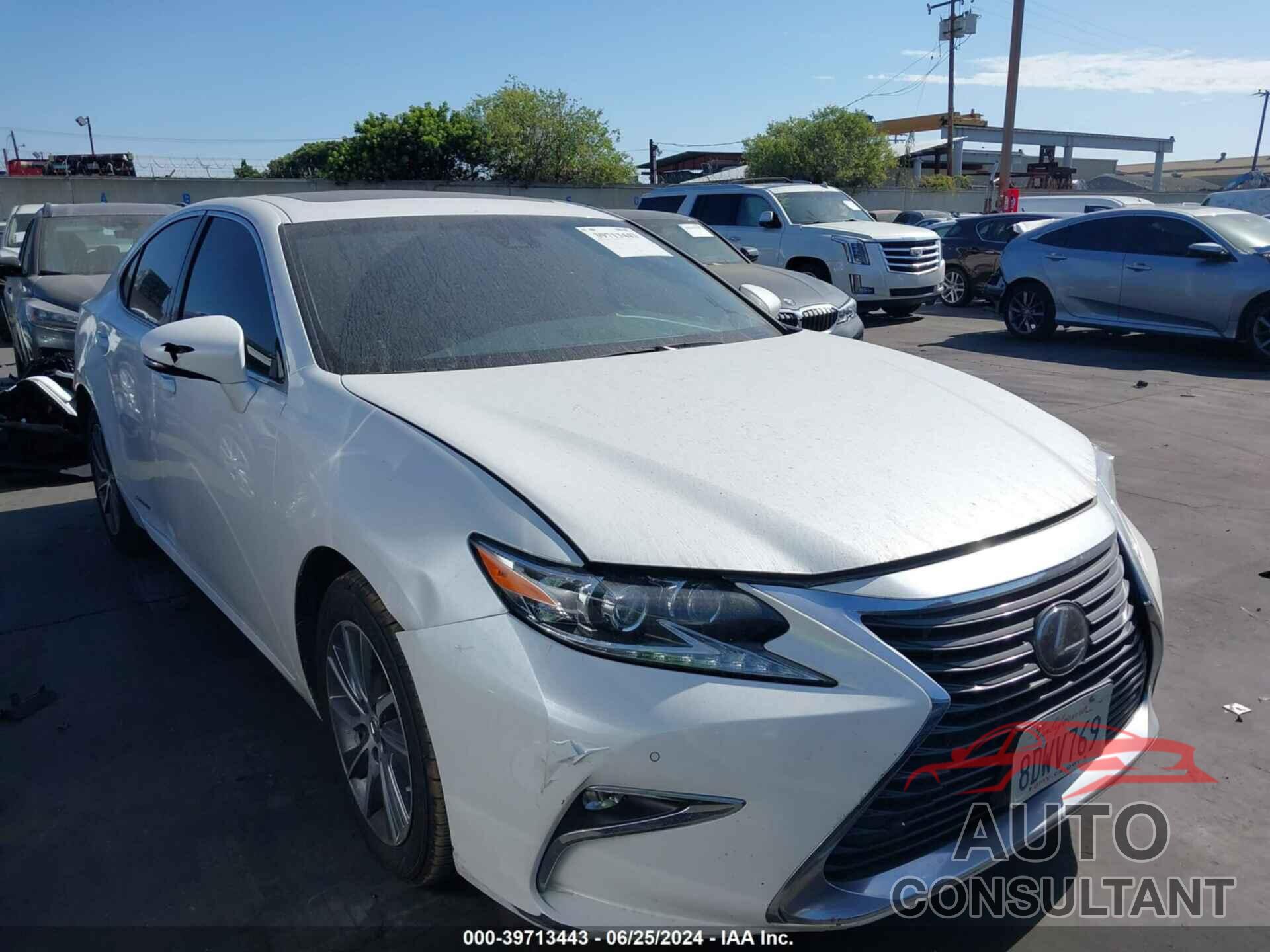 LEXUS ES 300H 2018 - JTHBW1GG5J2192567