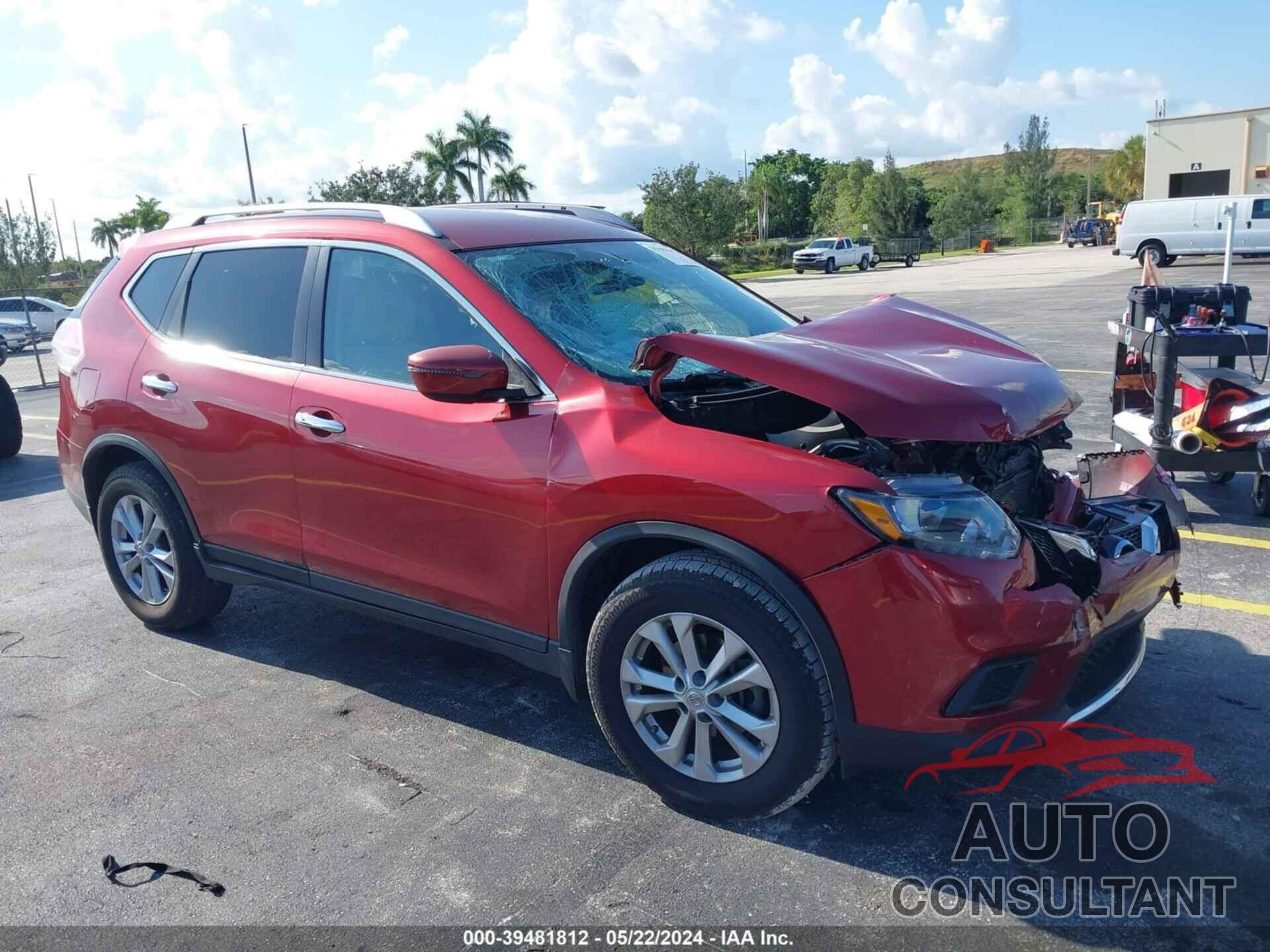 NISSAN ROGUE 2016 - KNMAT2MT3GP592829