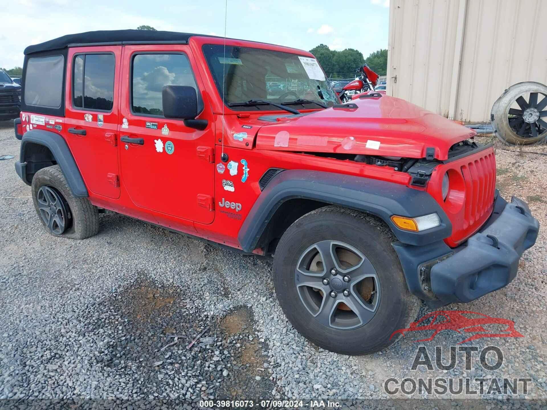 JEEP WRANGLER UNLIMITED 2019 - 1C4HJXDG0KW614143