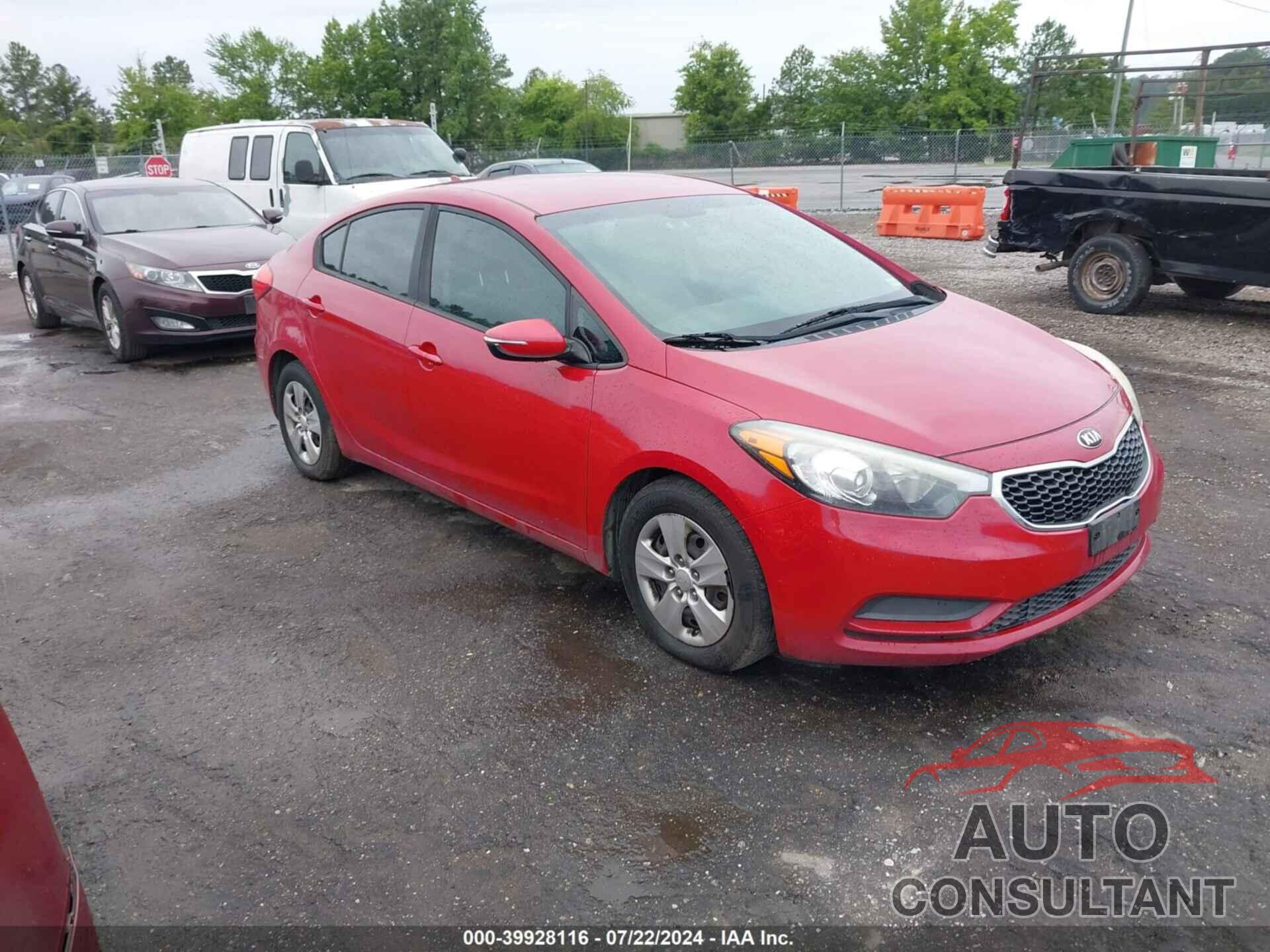 KIA FORTE 2016 - KNAFX4A68G5522286