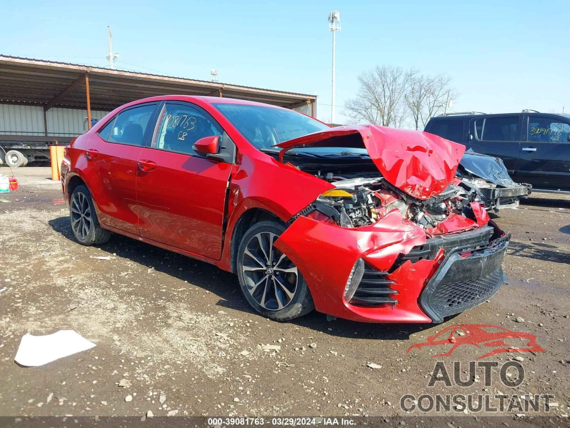 TOYOTA COROLLA 2017 - 2T1BURHEXHC790054