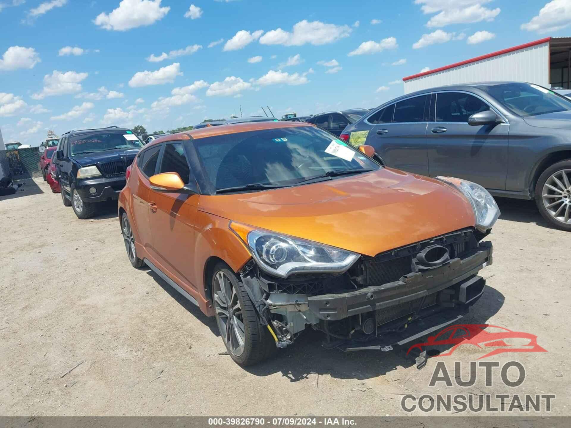 HYUNDAI VELOSTER 2016 - KMHTC6AE6GU287182