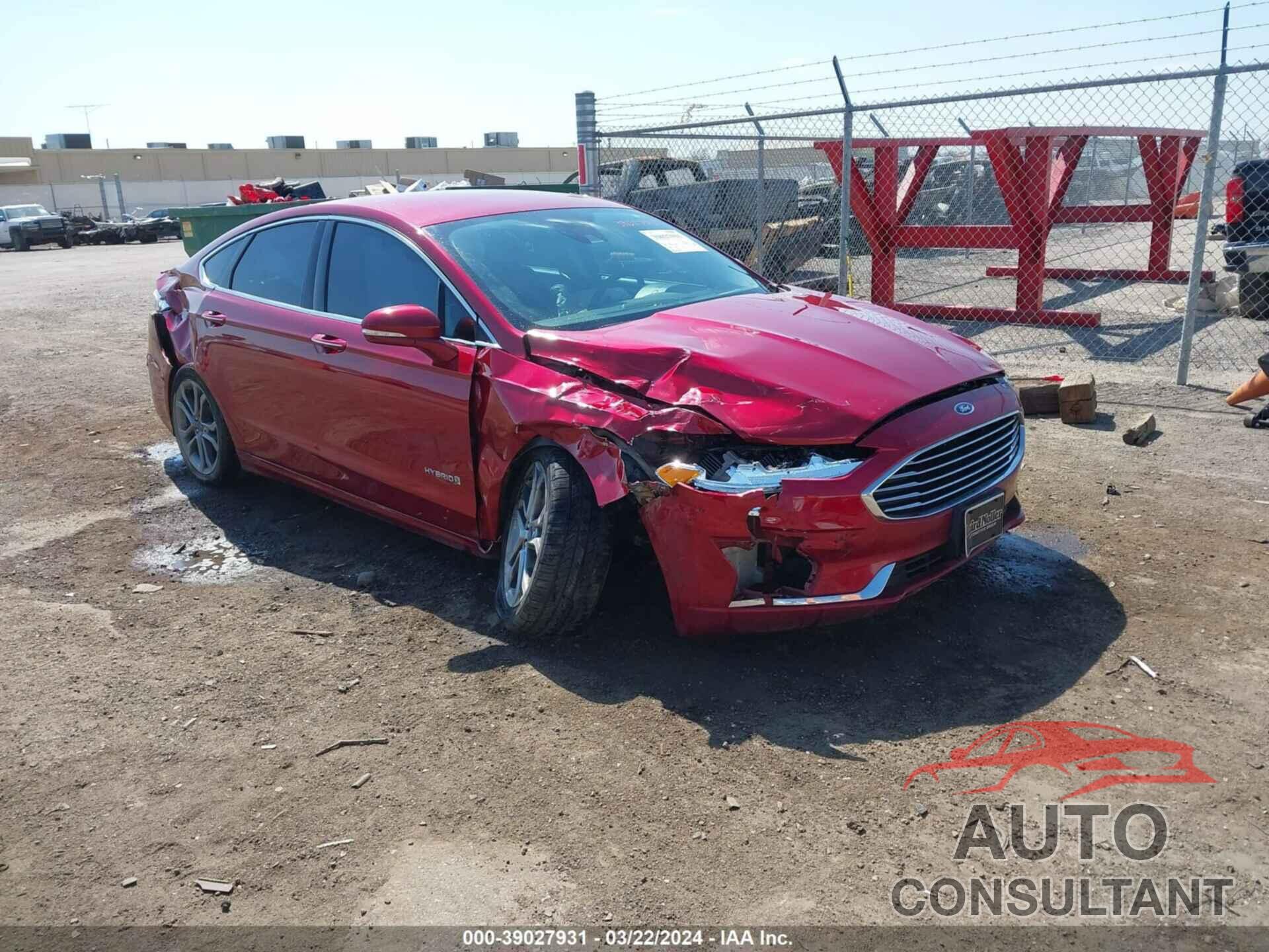 FORD FUSION HYBRID 2019 - 3FA6P0MU0KR221156