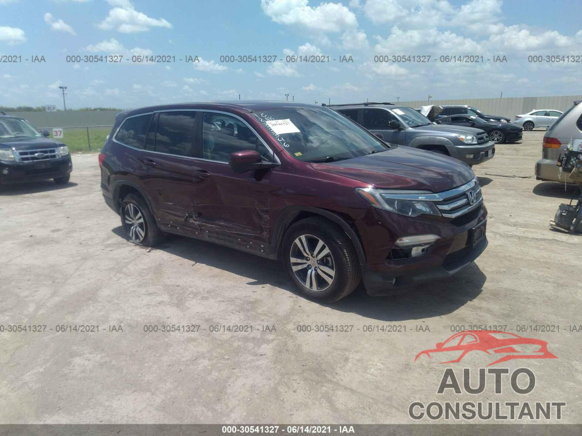 HONDA PILOT 2016 - 5FNYF5H38GB034373