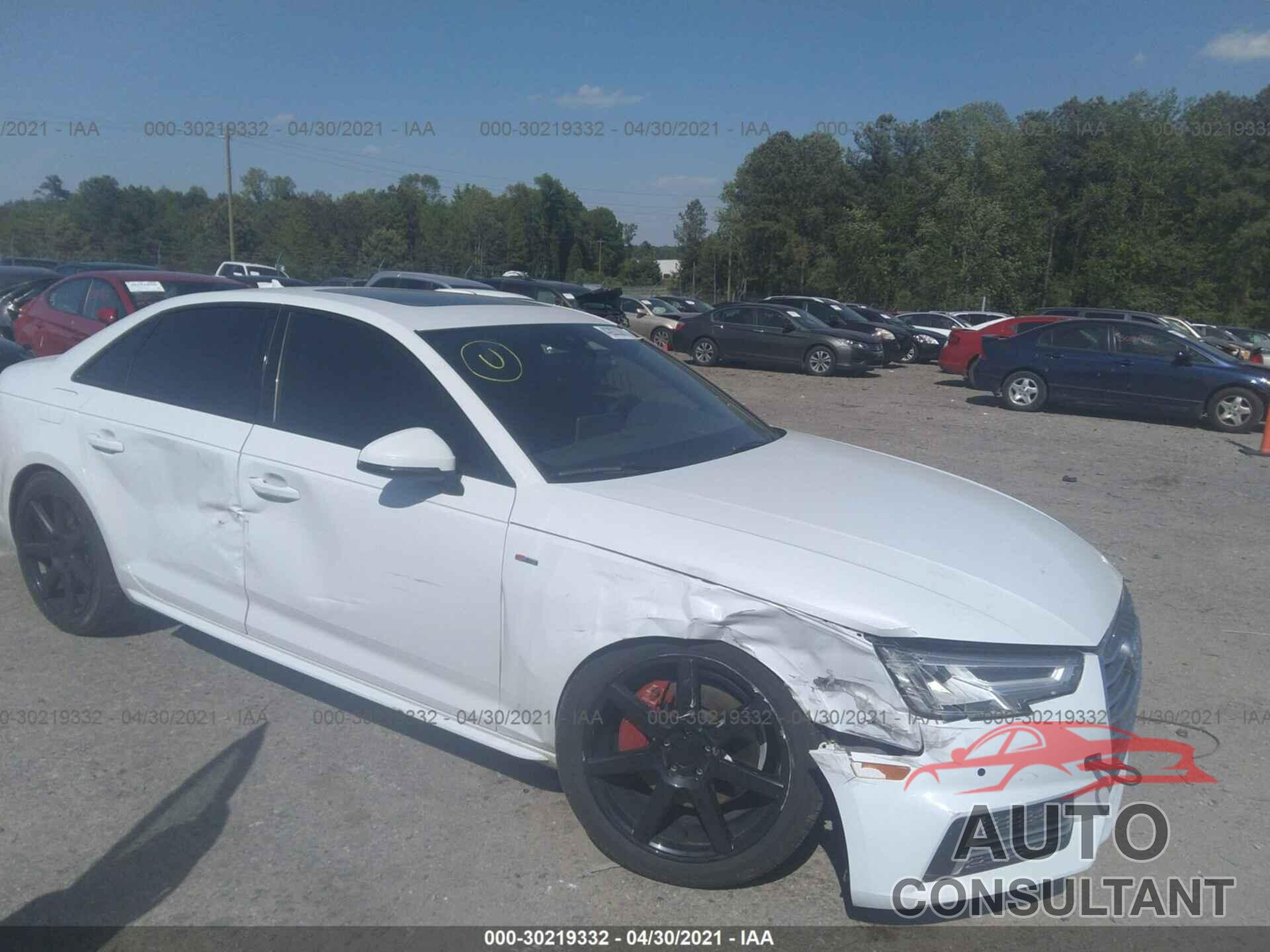 AUDI A4 2017 - WAULNAF46HN069057